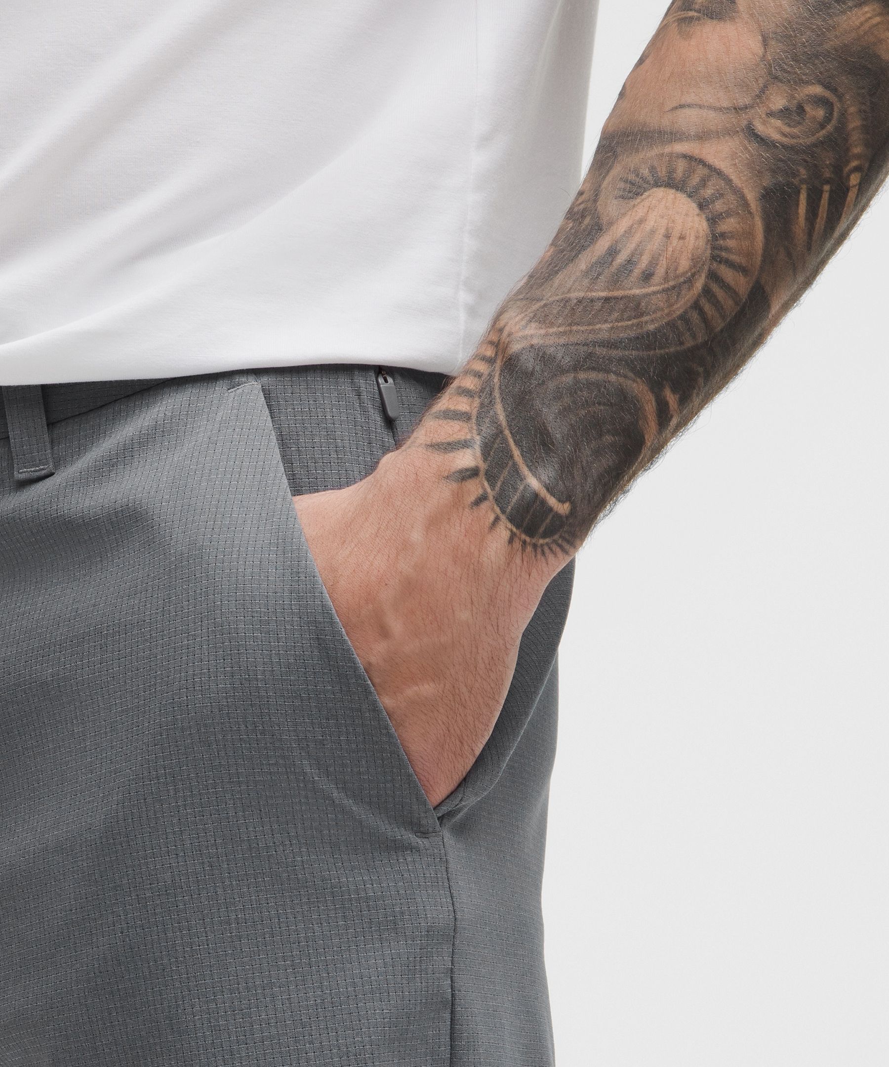 Shop Lululemon Abc Classic-fit Short 9" Wovenair