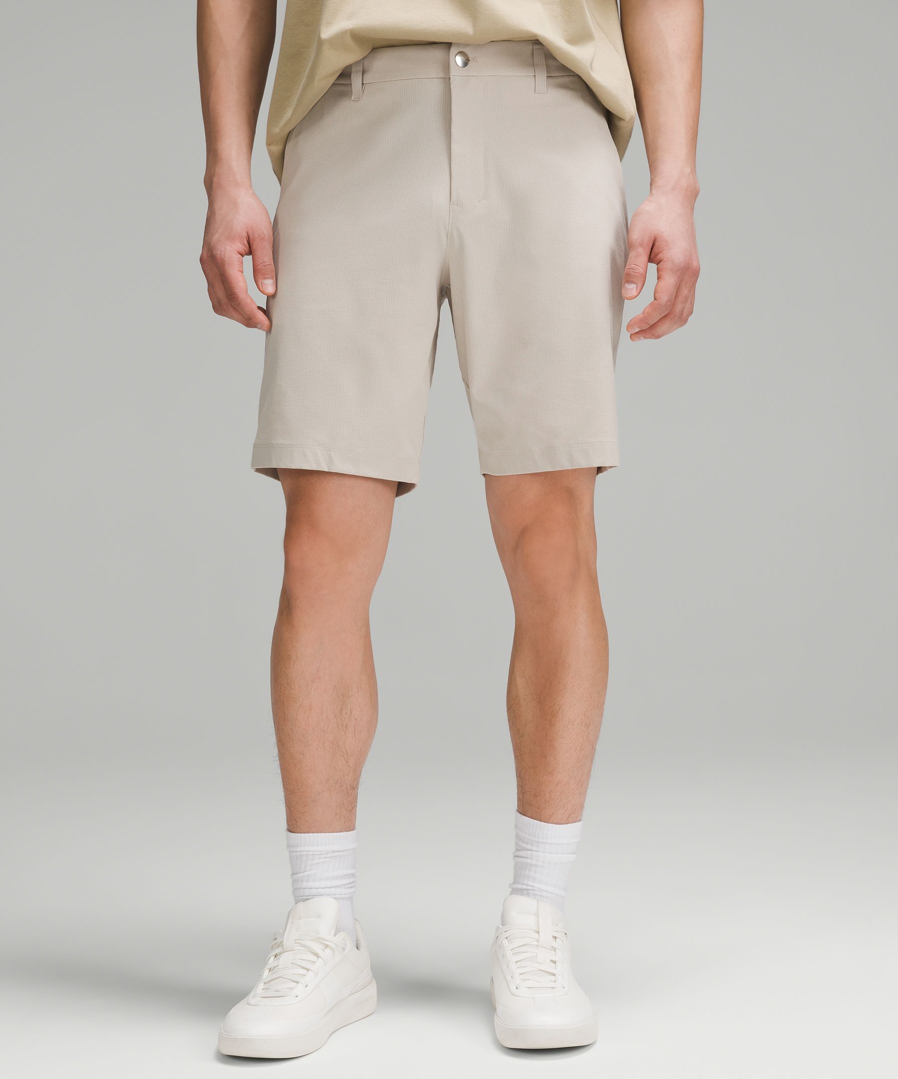 Shop Lululemon Abc Classic-fit Shorts 9" Wovenair