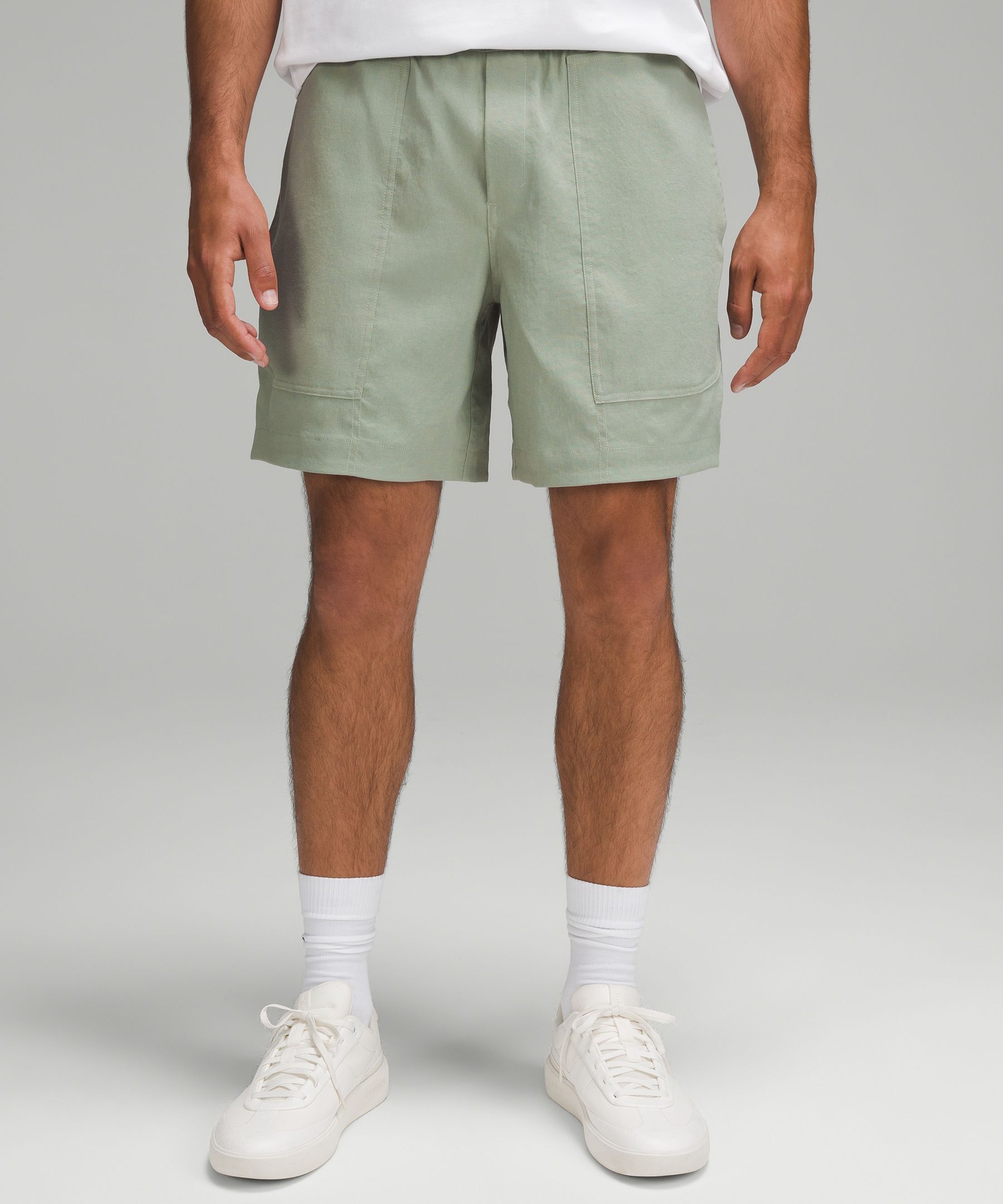 Relaxed-Fit Pull-On Short 7" Light Woven - Pastel