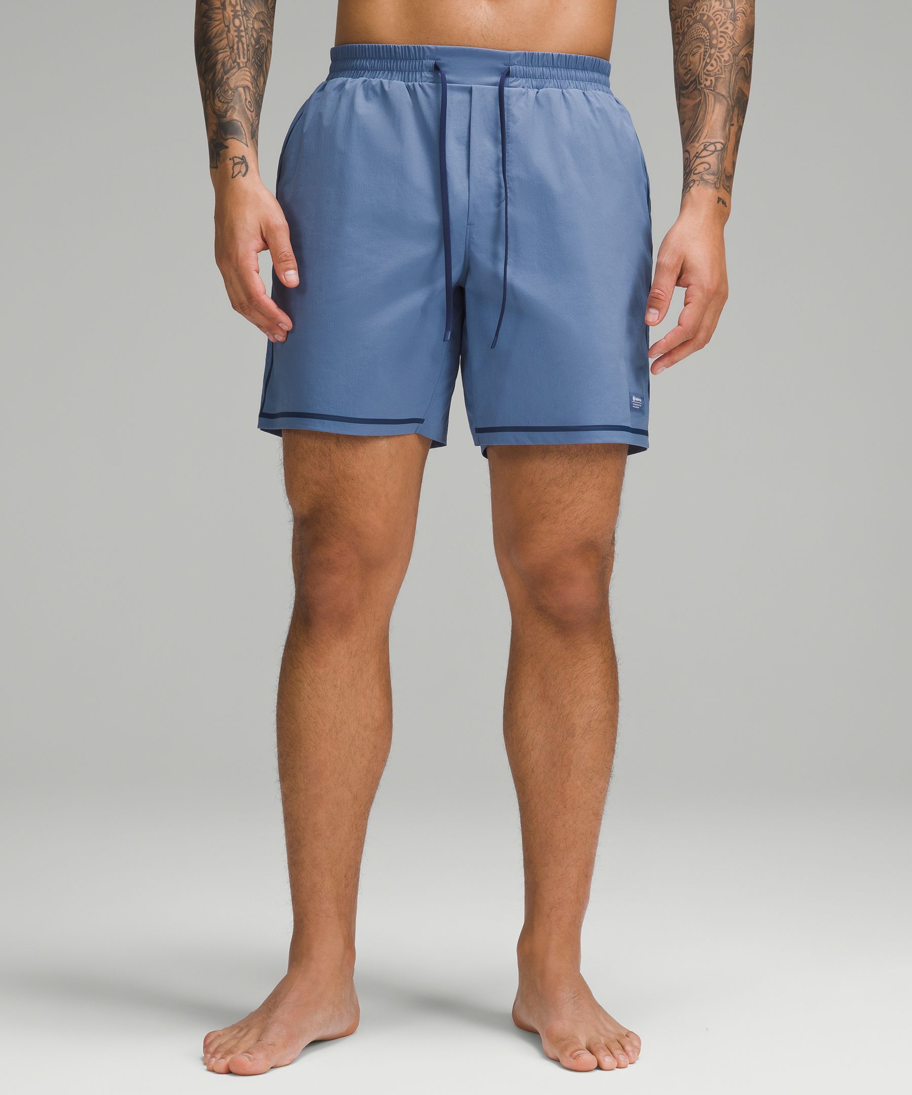 Lululemon Hybrid Pool Shorts 7" Linerless In Blue