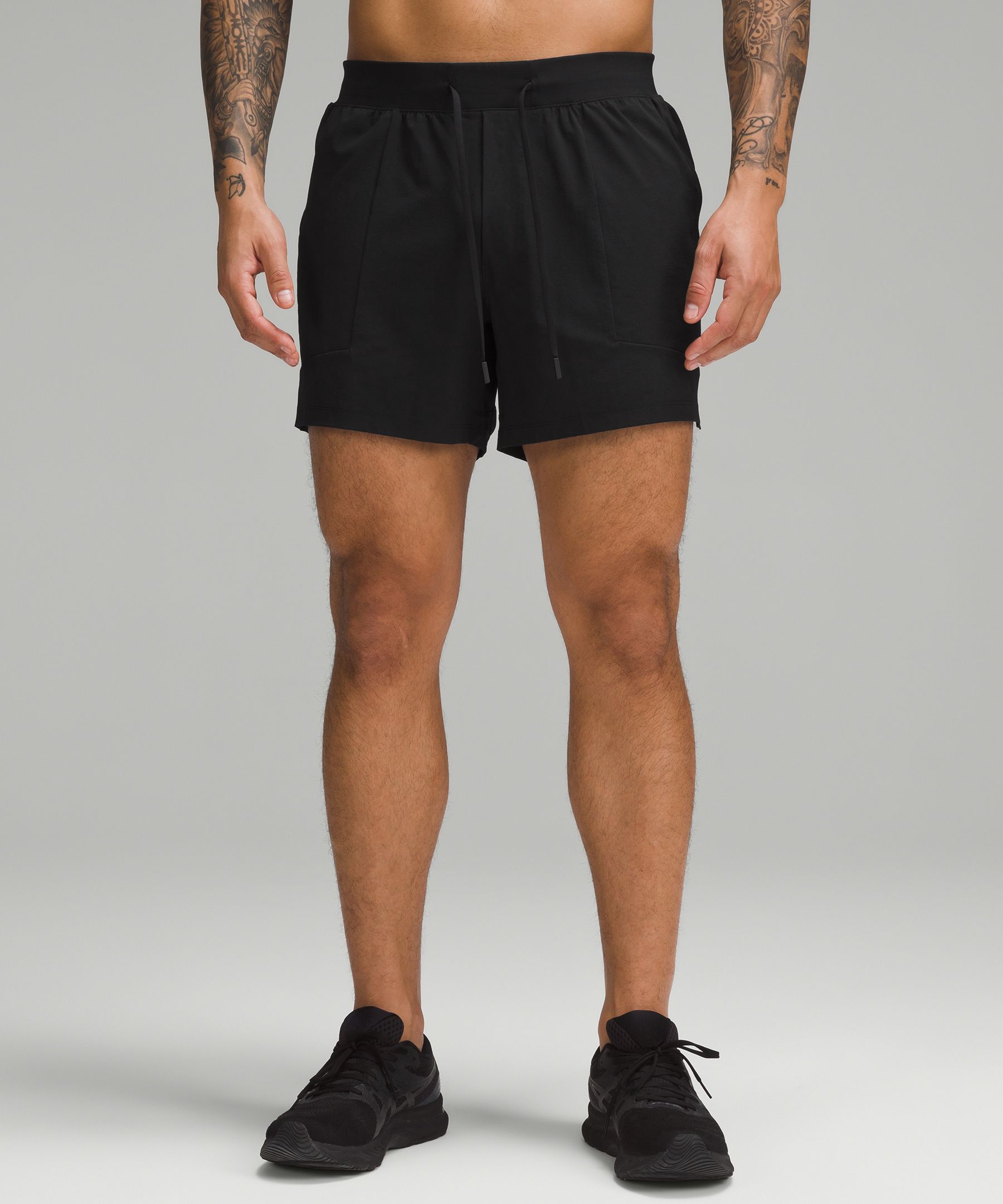 Active Intent Men's Double Stripe Shorts Black