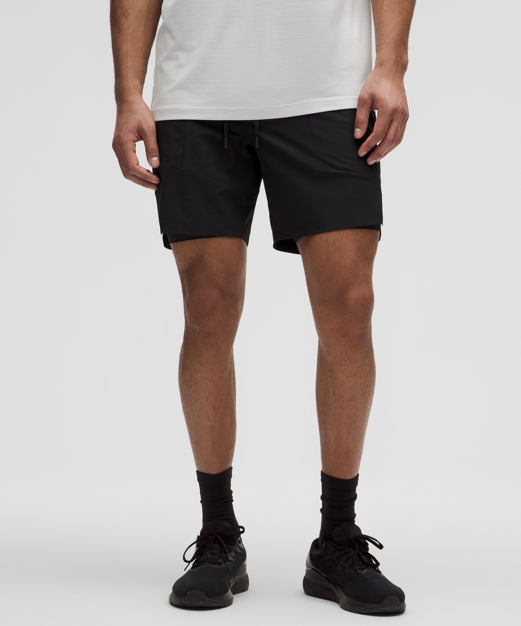 Shop Lululemon License To Train Lined Shorts 7"