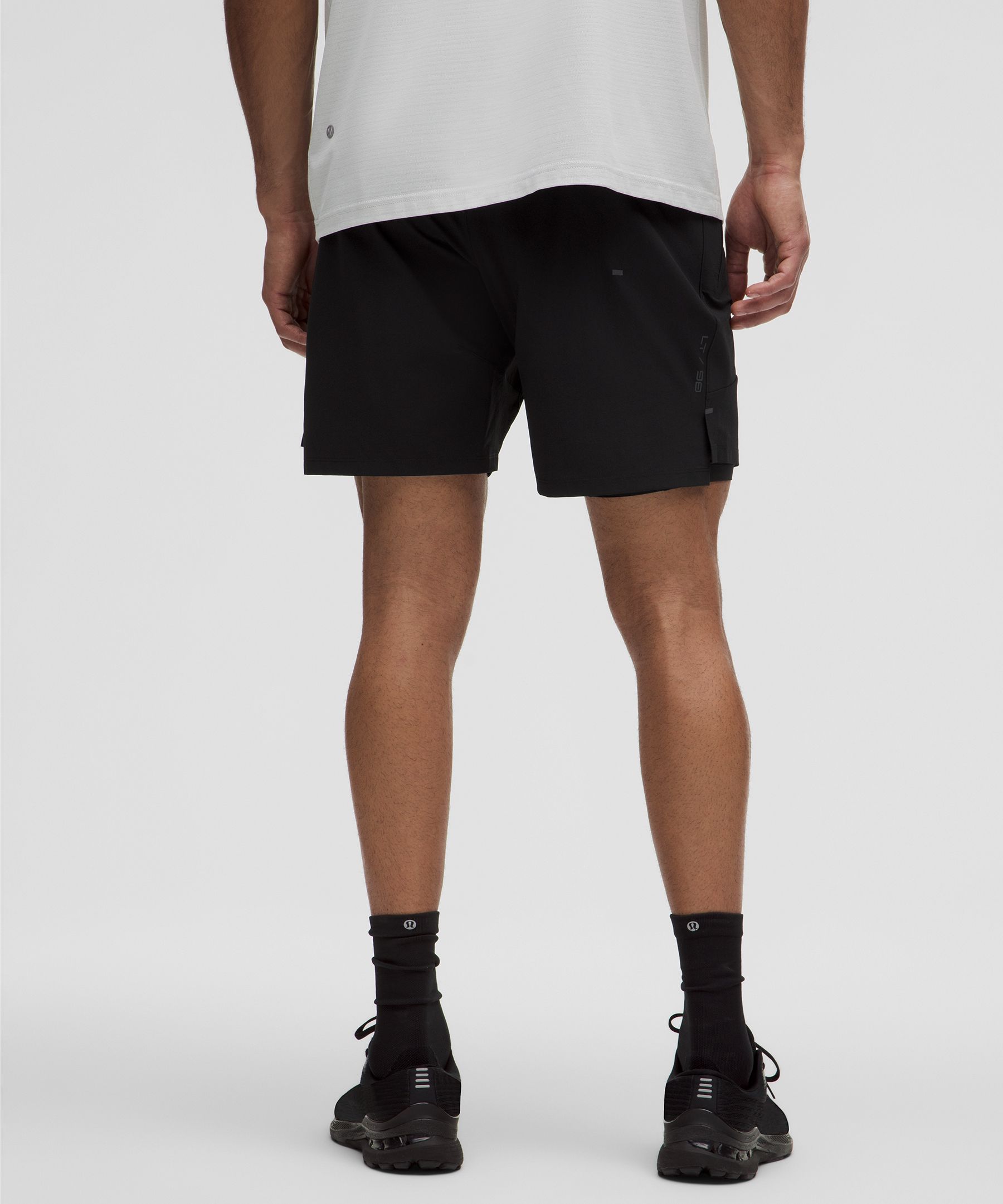 Shop Lululemon License To Train Lined Shorts 7"