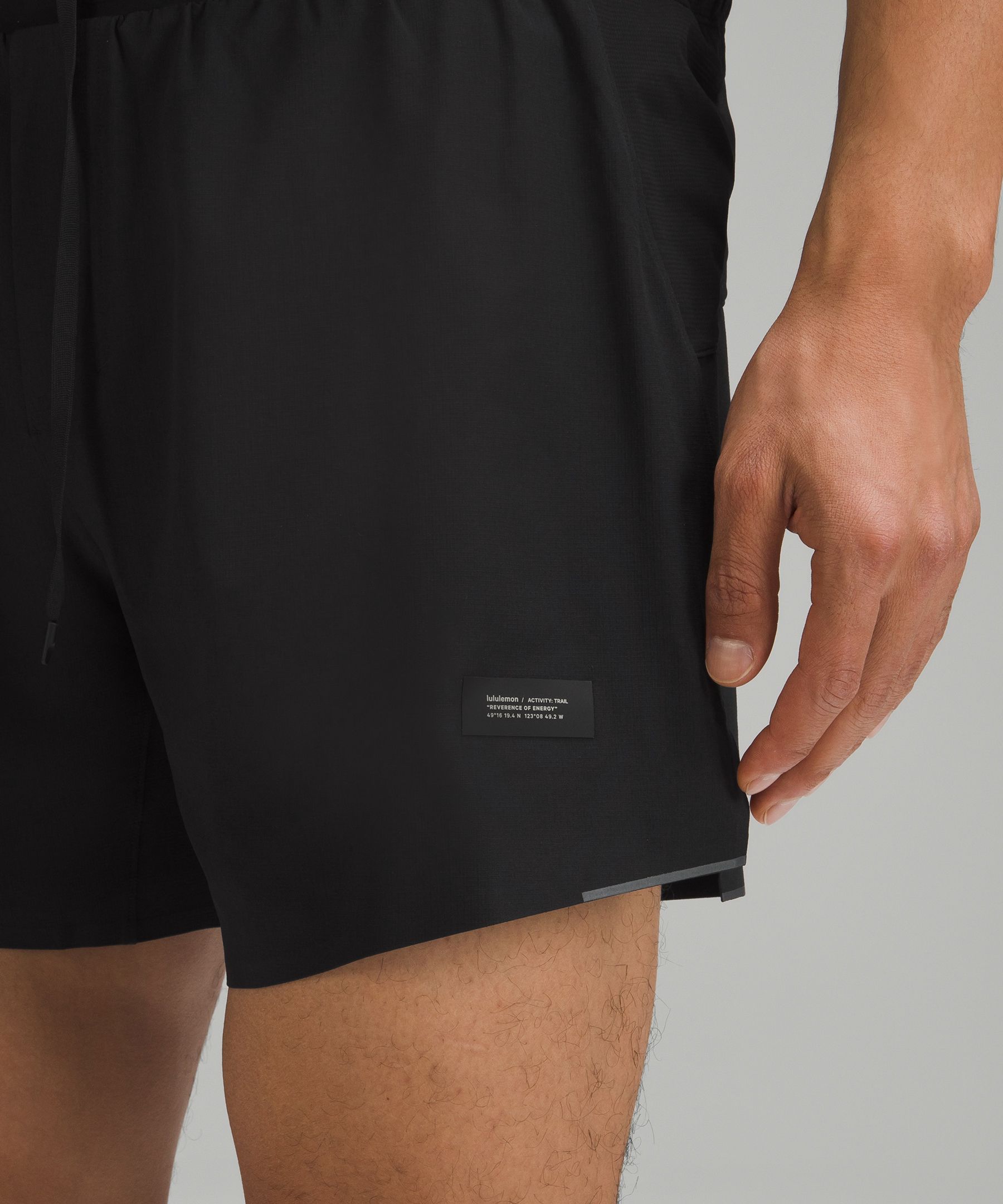 Shop Lululemon Fast And Free Trail Running Lined Shorts 6"