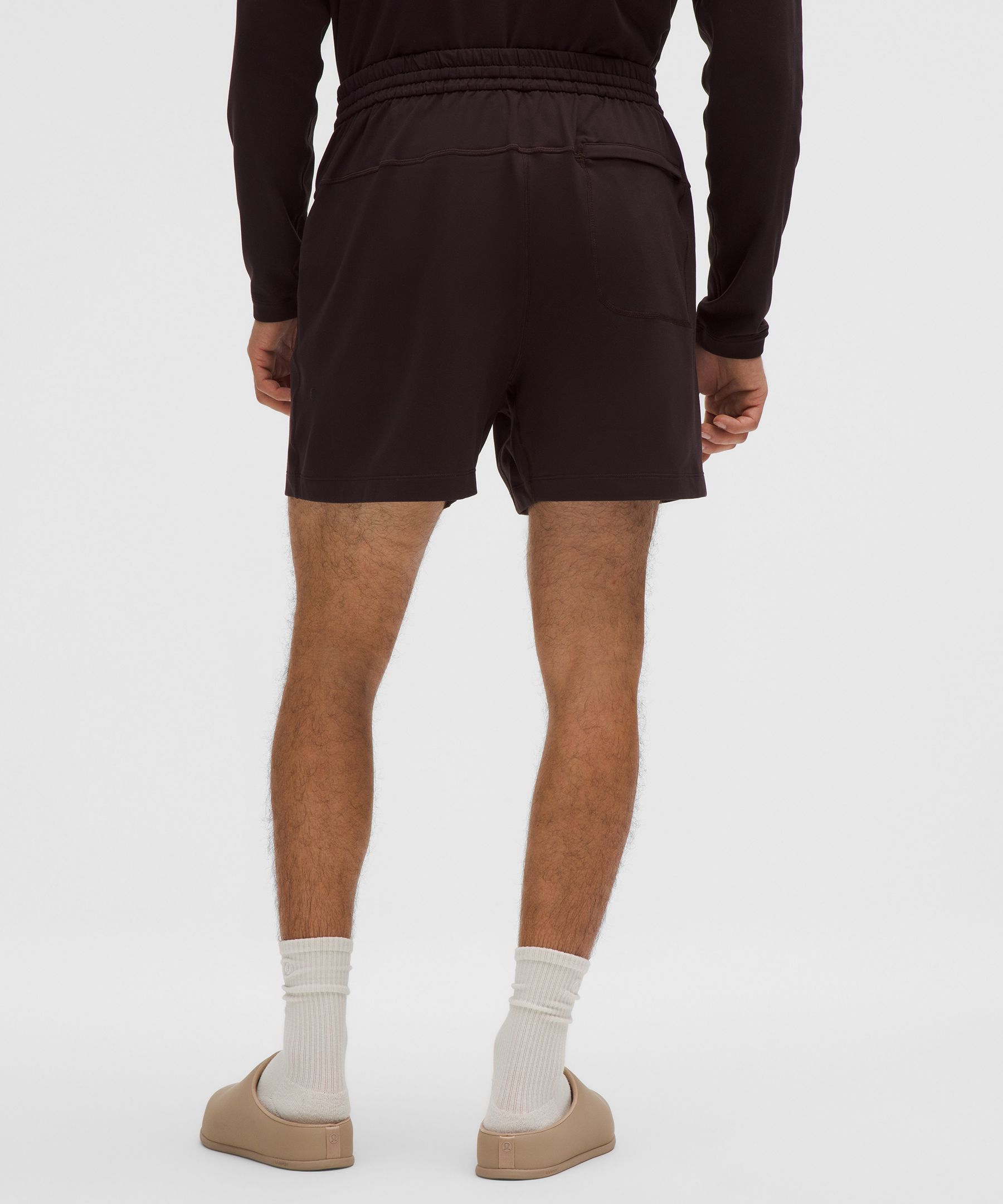 Lululemon Soft Jersey Short 5" In Brown