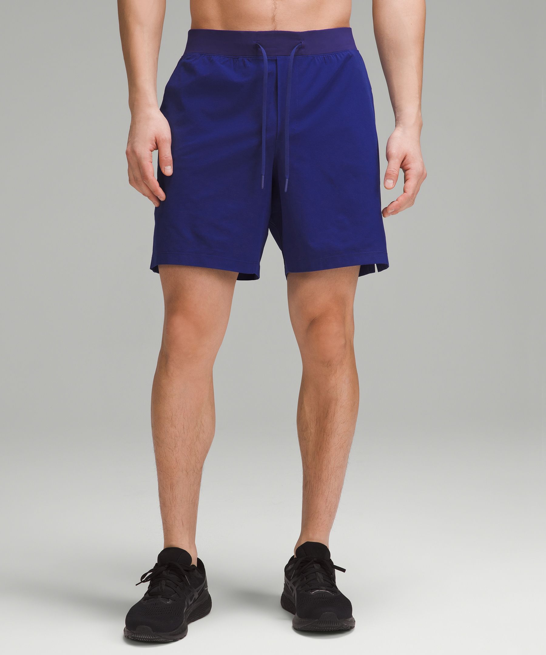 Lululemon Navy Denim Blue Lululemon Manifesto Drawstring Shorts