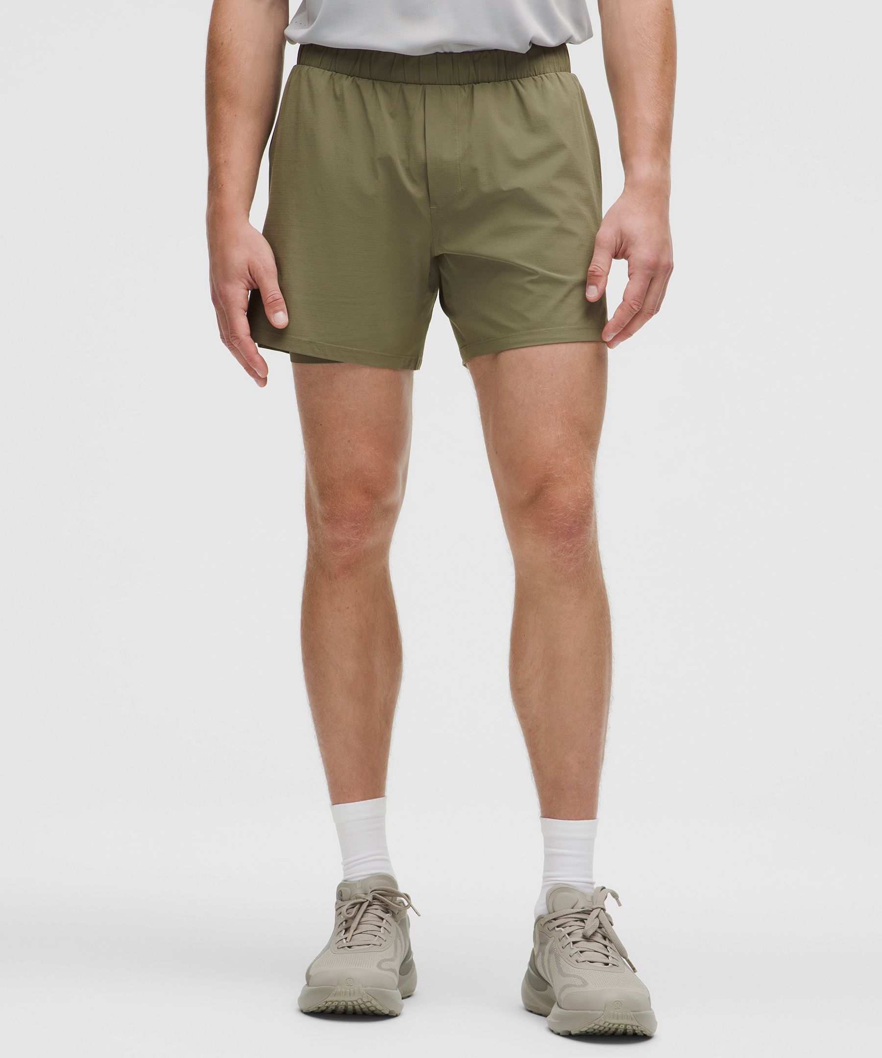 Lululemon Mile Maker Run Crew Ripstop Lined Short 6"