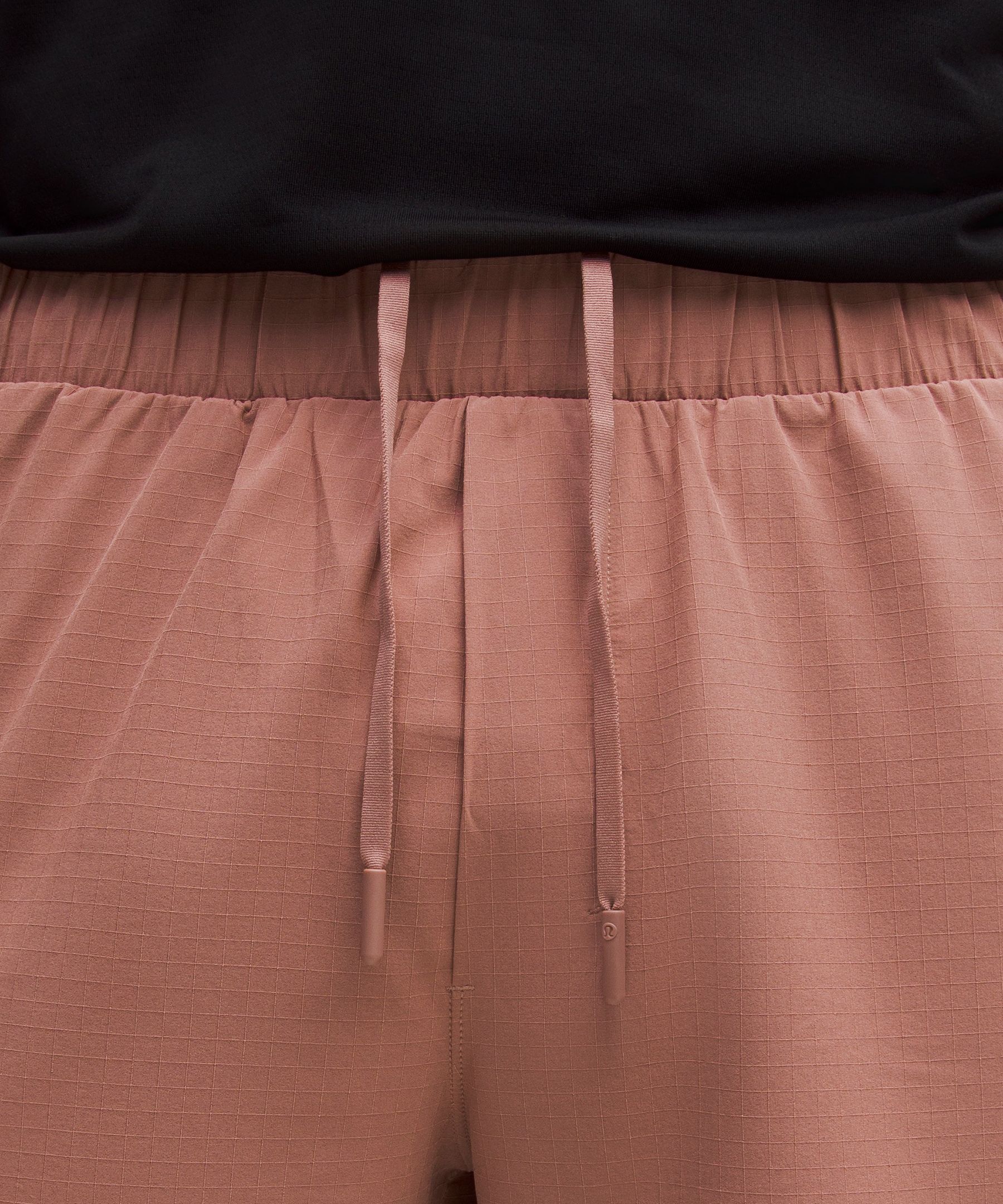 Lululemon Mile Maker Run Crew Ripstop Lined Short 6" In Orange