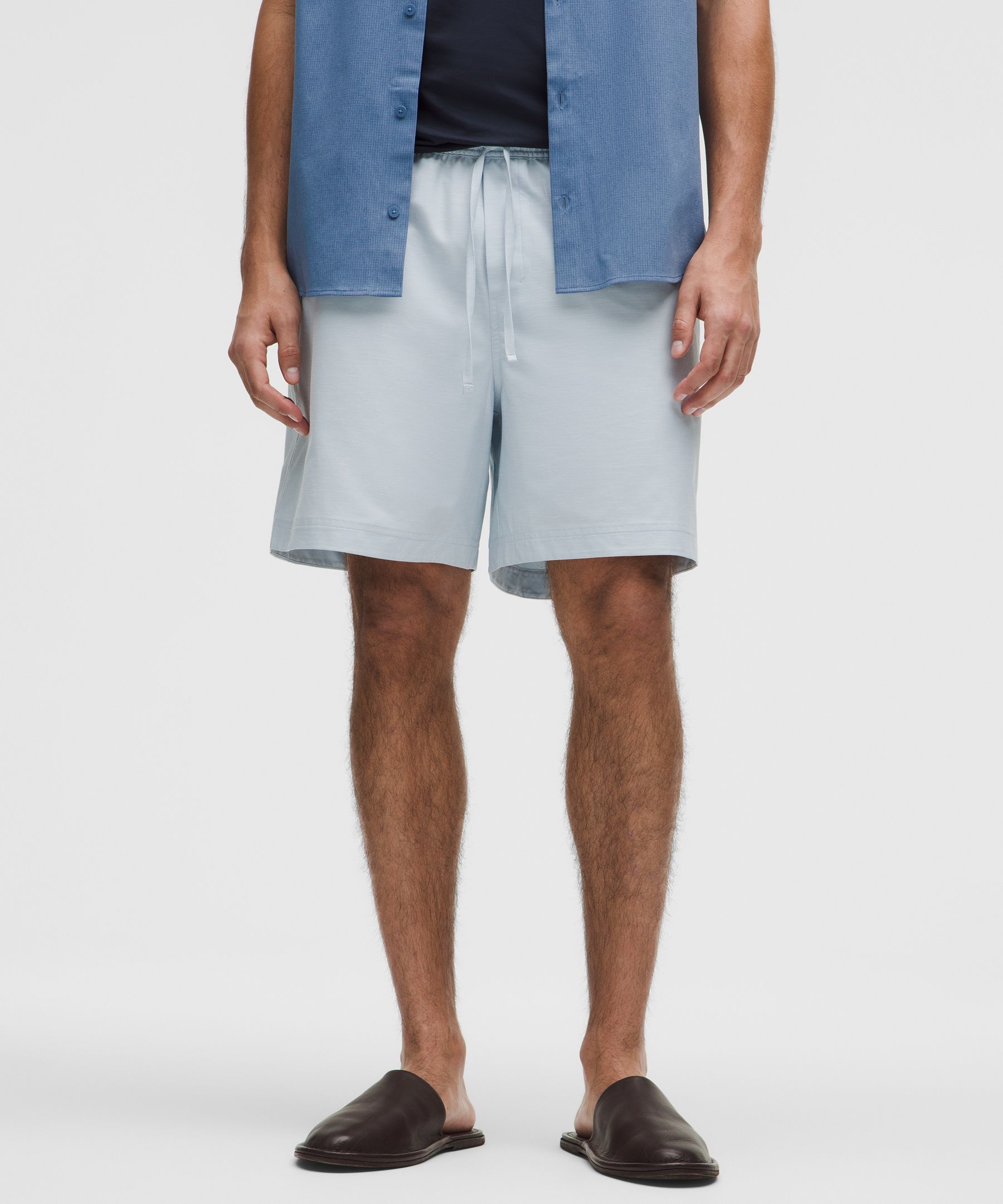 LuluLinen Pull-On Shorts 7"