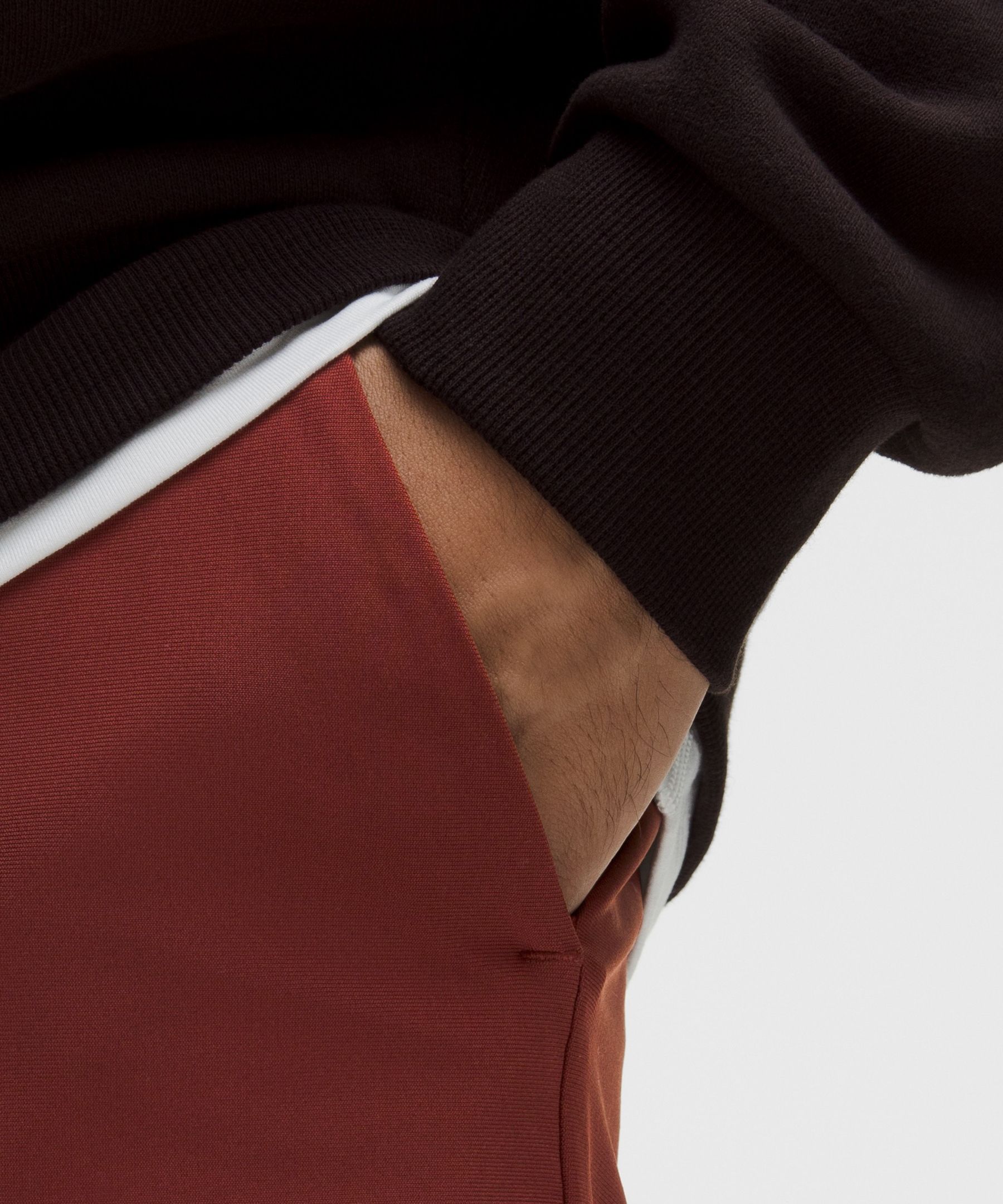Lululemon Abc Classic-fit Short 7" In Burgundy