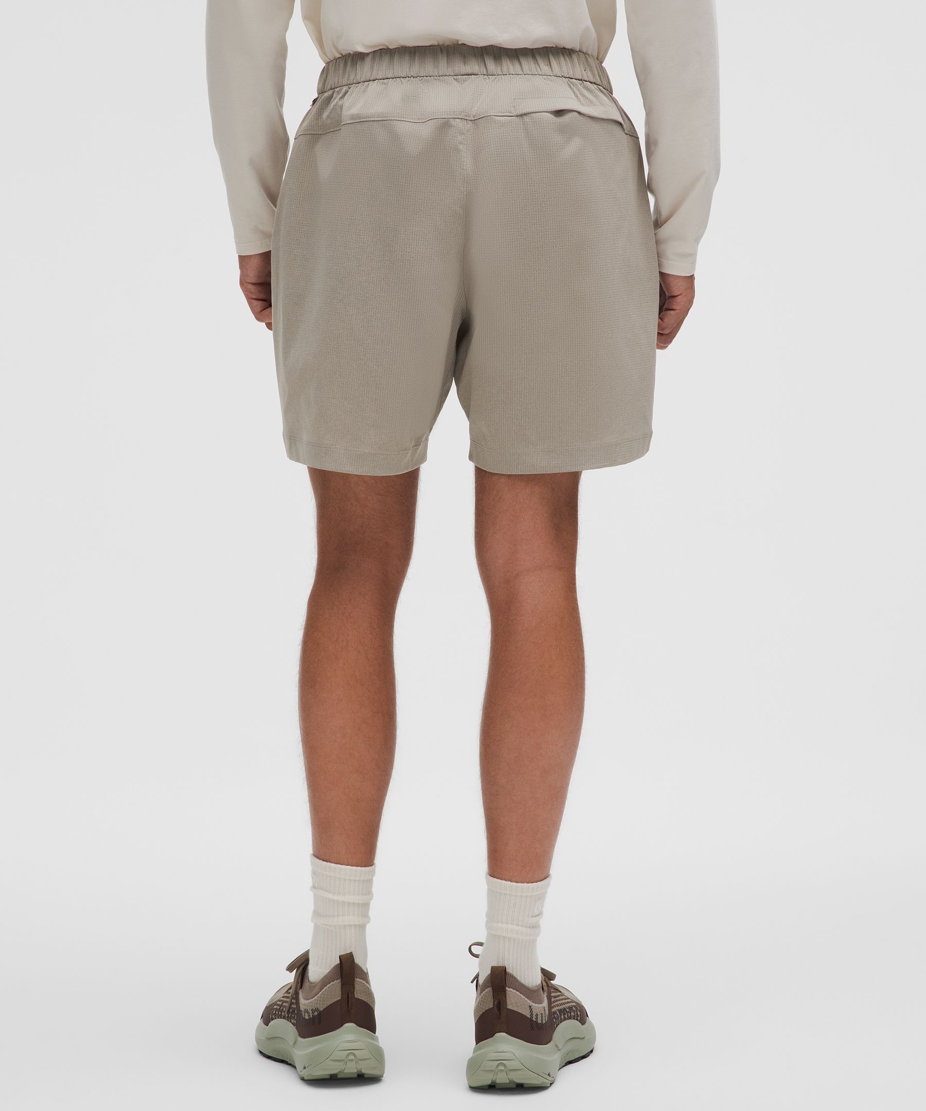 Lululemon Abc Wovenair Pull-on Short 7" In Neutral