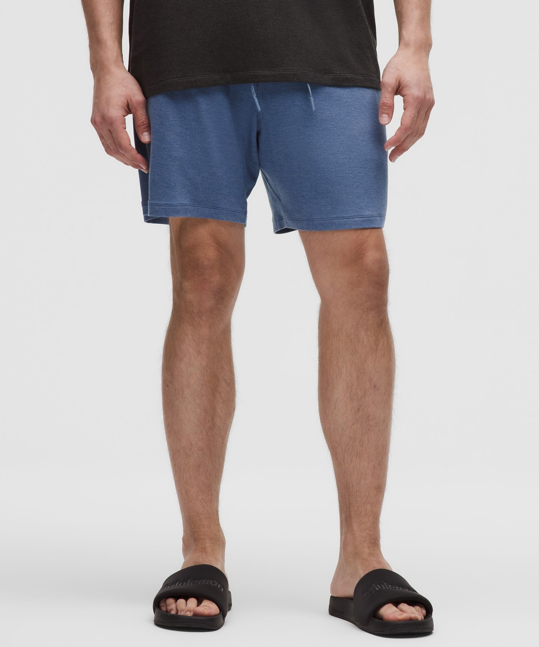 lululemon – Men's BeCalm Relaxed-Fit Shorts – 7" – Color Blue – Size S