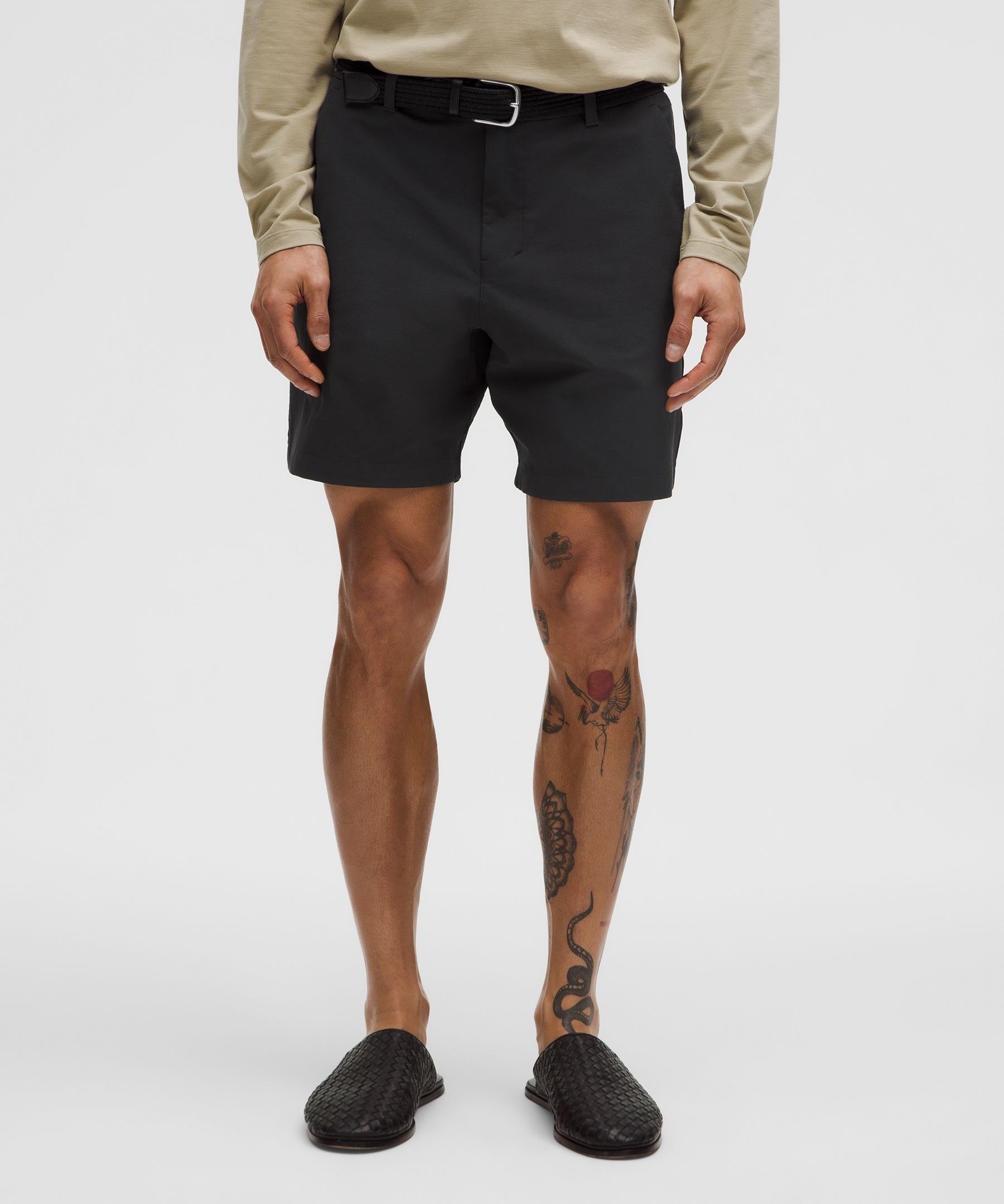 Shop Lululemon Abc Classic-fit Short 7" Stretch Cotton Versatwill