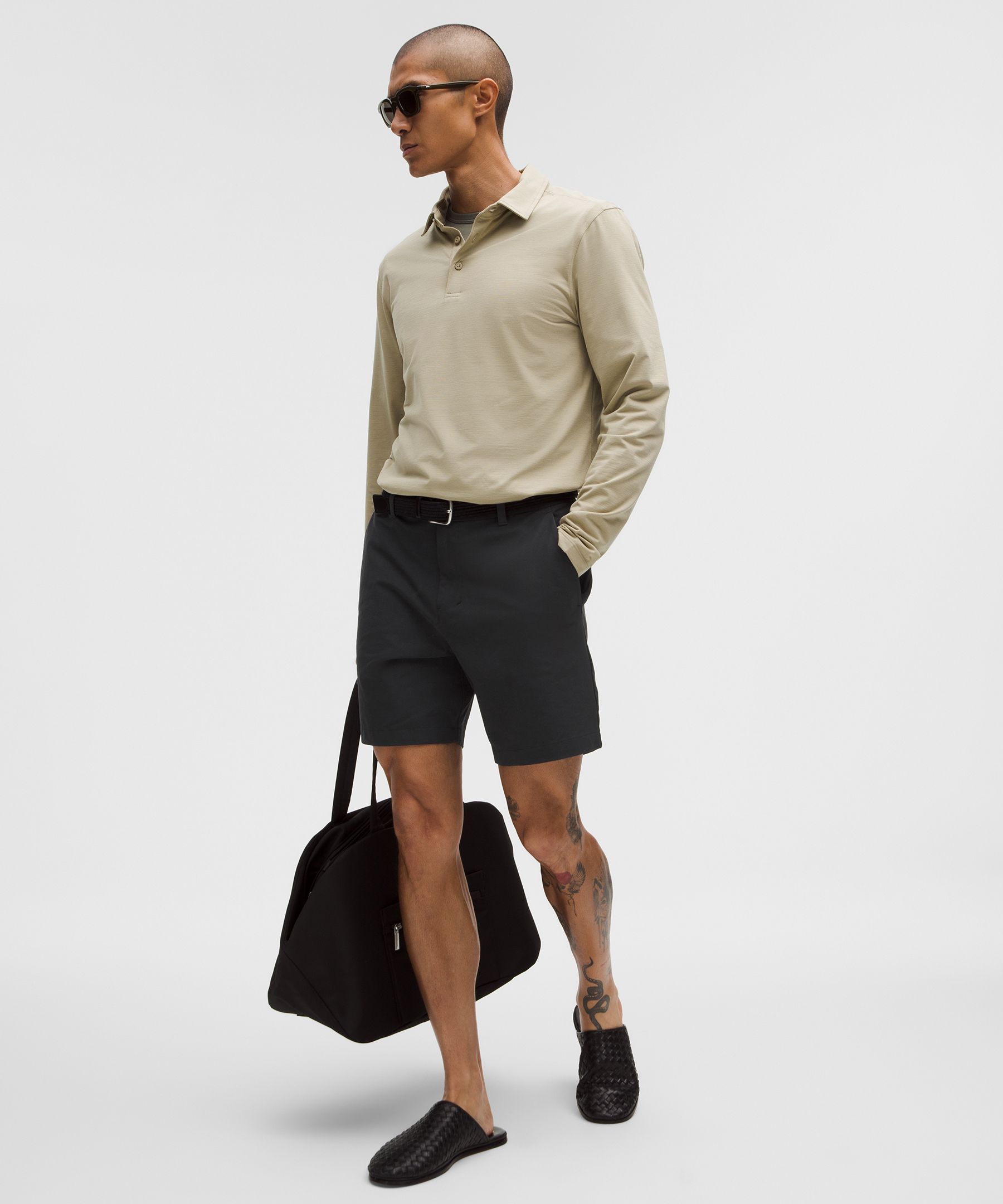 Shop Lululemon Abc Classic-fit Short 7" Stretch Cotton Versatwill