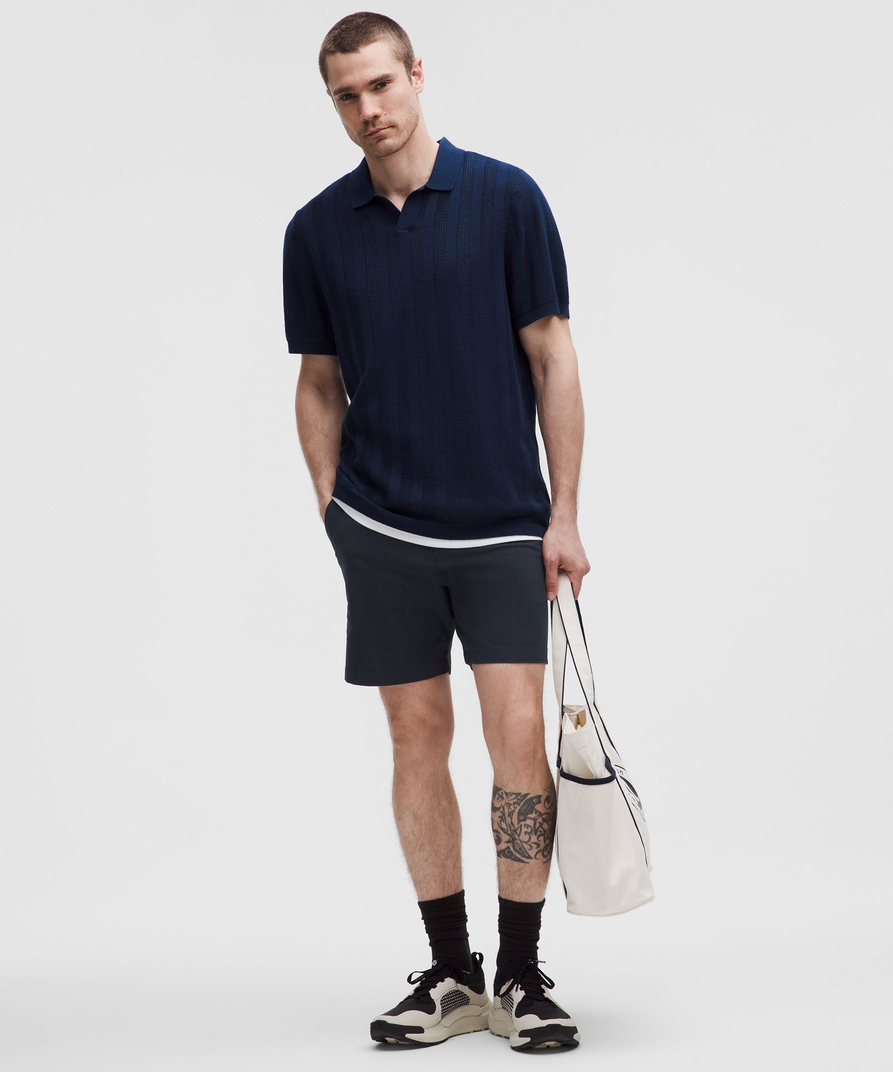 Lululemon Abc Classic-fit Shorts 7" Stretch Cotton Versatwill
