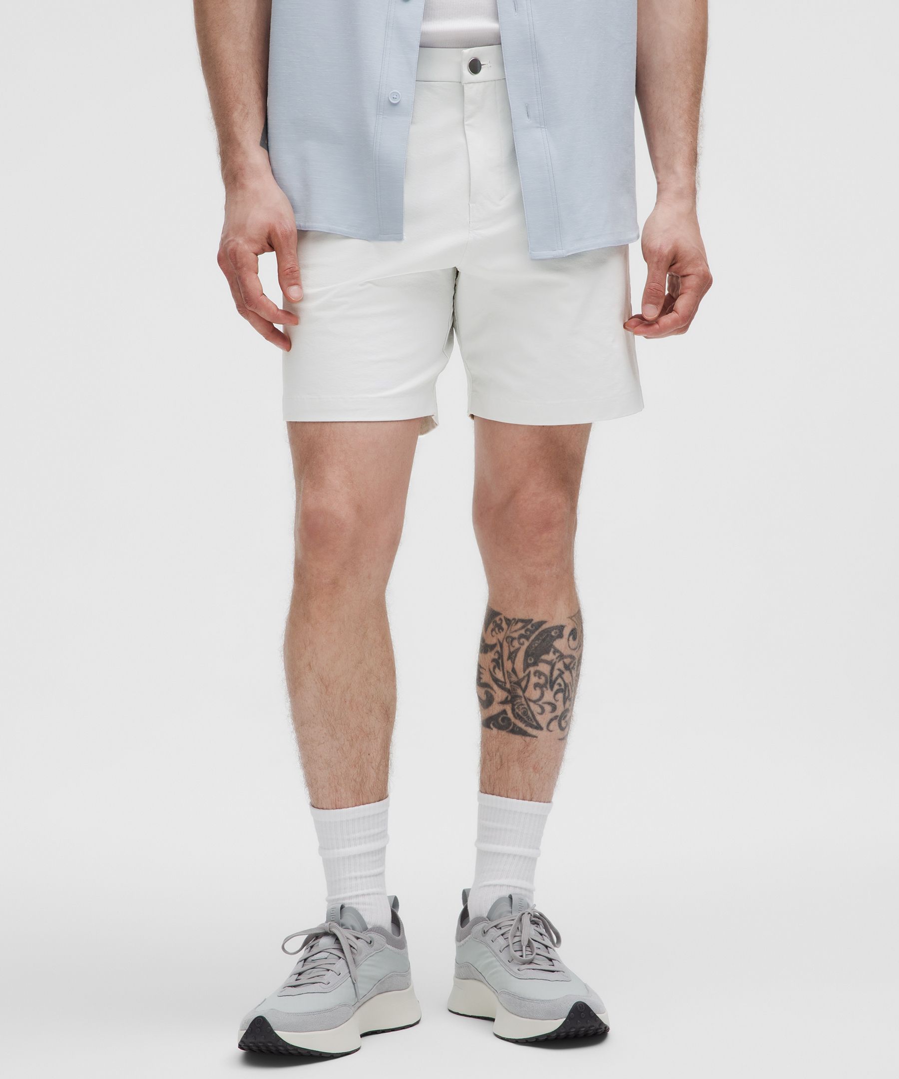 Lululemon Abc Classic-fit Shorts 7" Stretch Cotton Versatwill