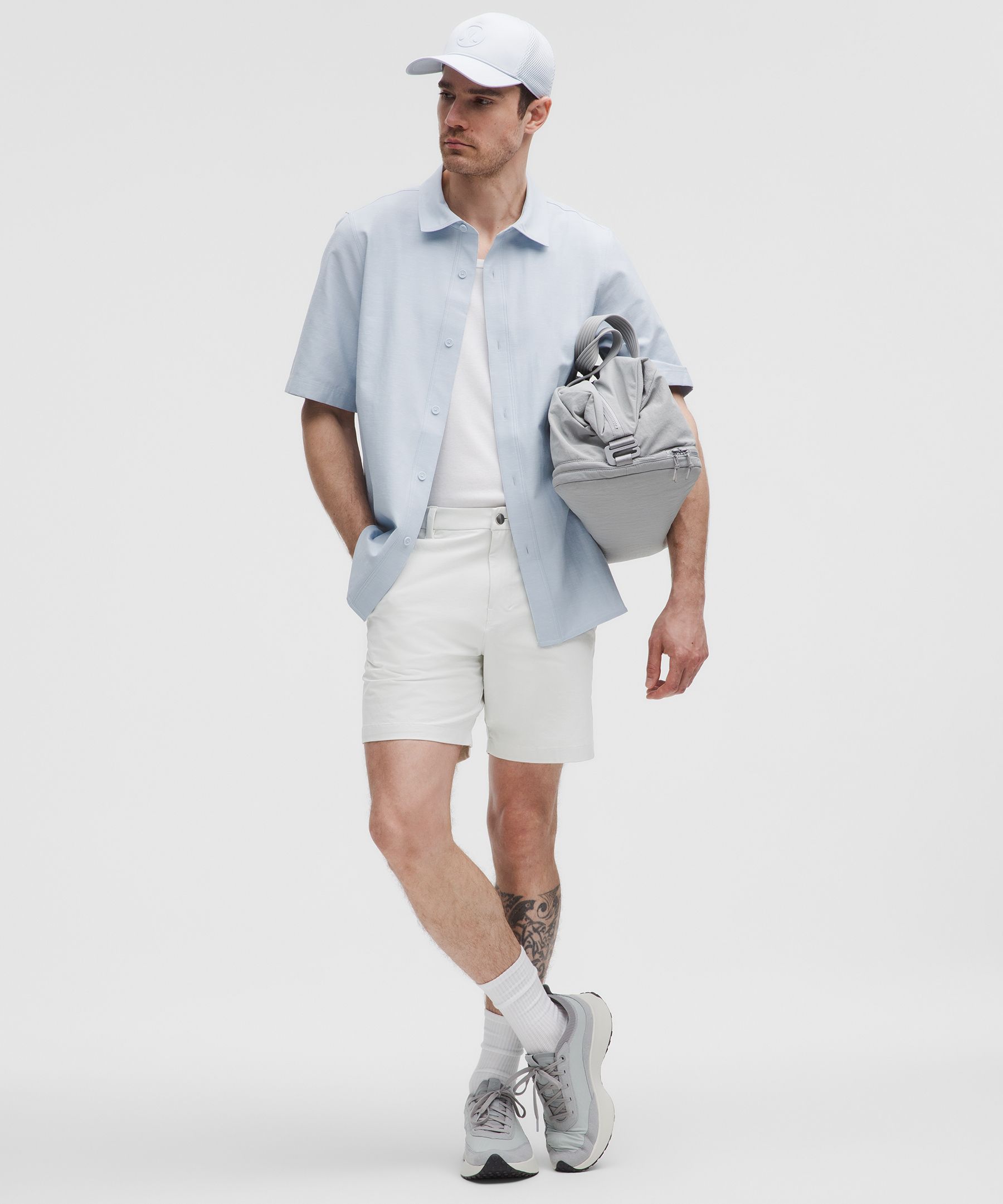 Lululemon Abc Classic-fit Shorts 7" Stretch Cotton Versatwill