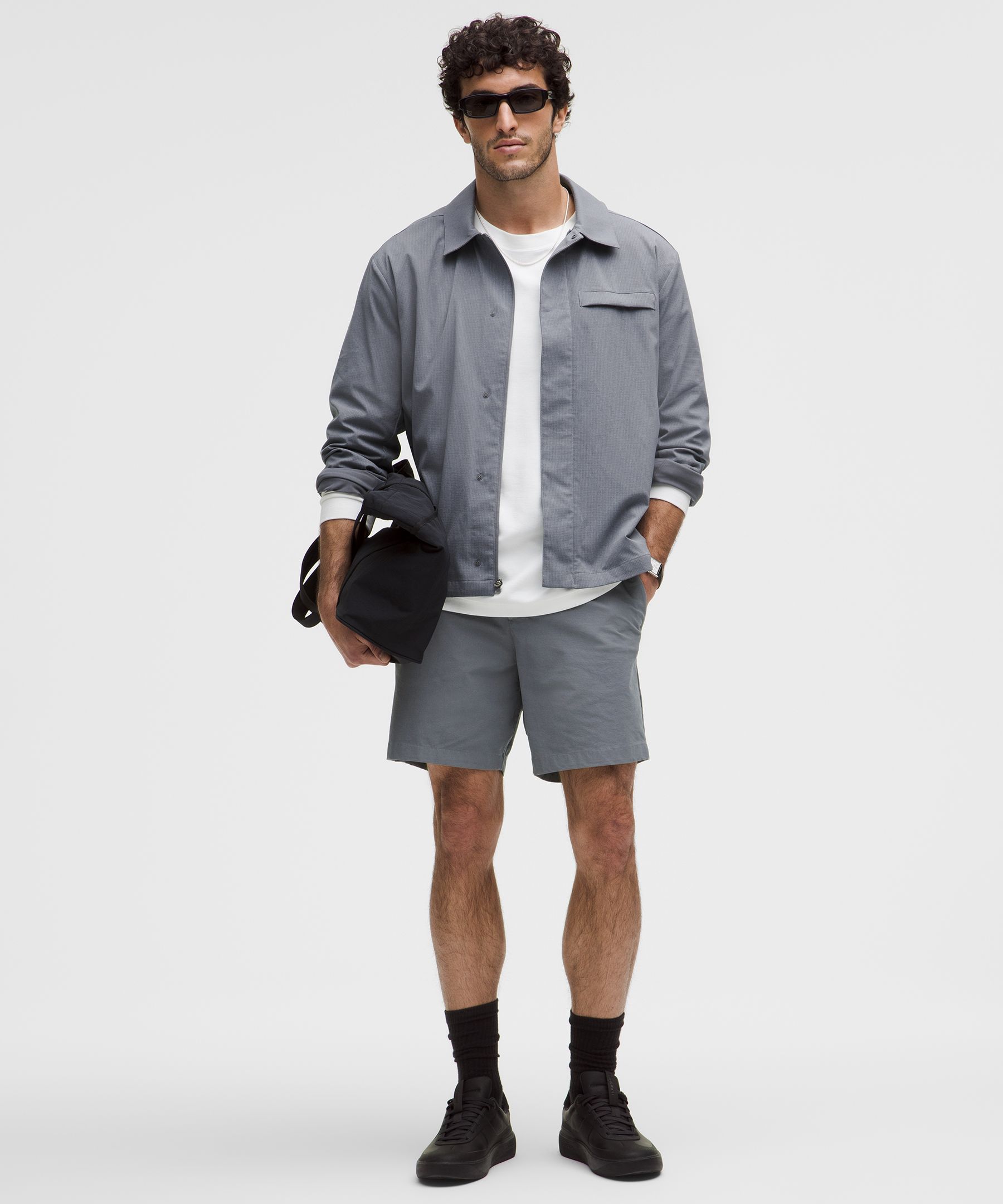 Shop Lululemon Abc Classic-fit Short 7" Stretch Cotton Versatwill