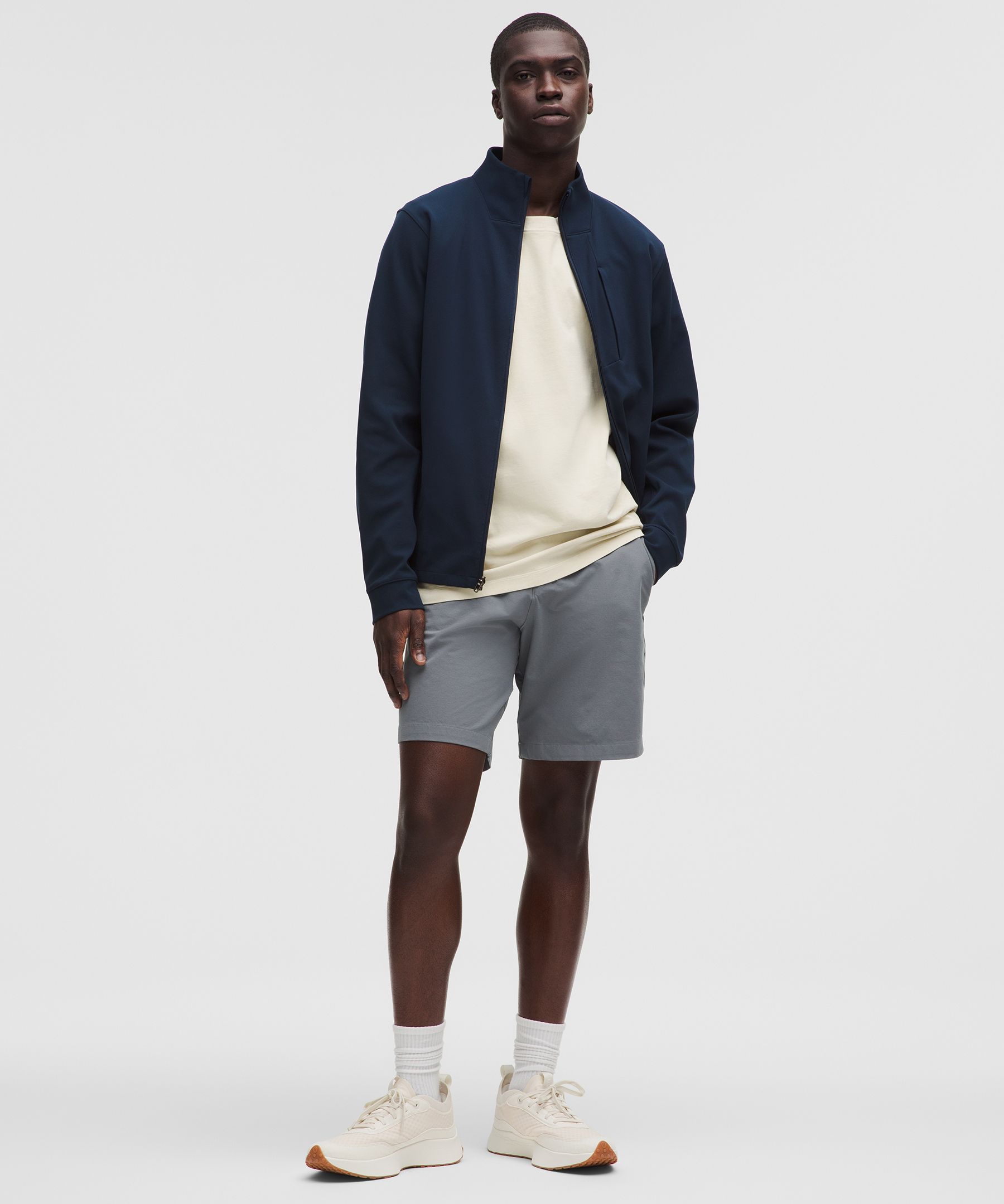 Shop Lululemon Abc Classic-fit Short 9" Stretch Cotton Versatwill
