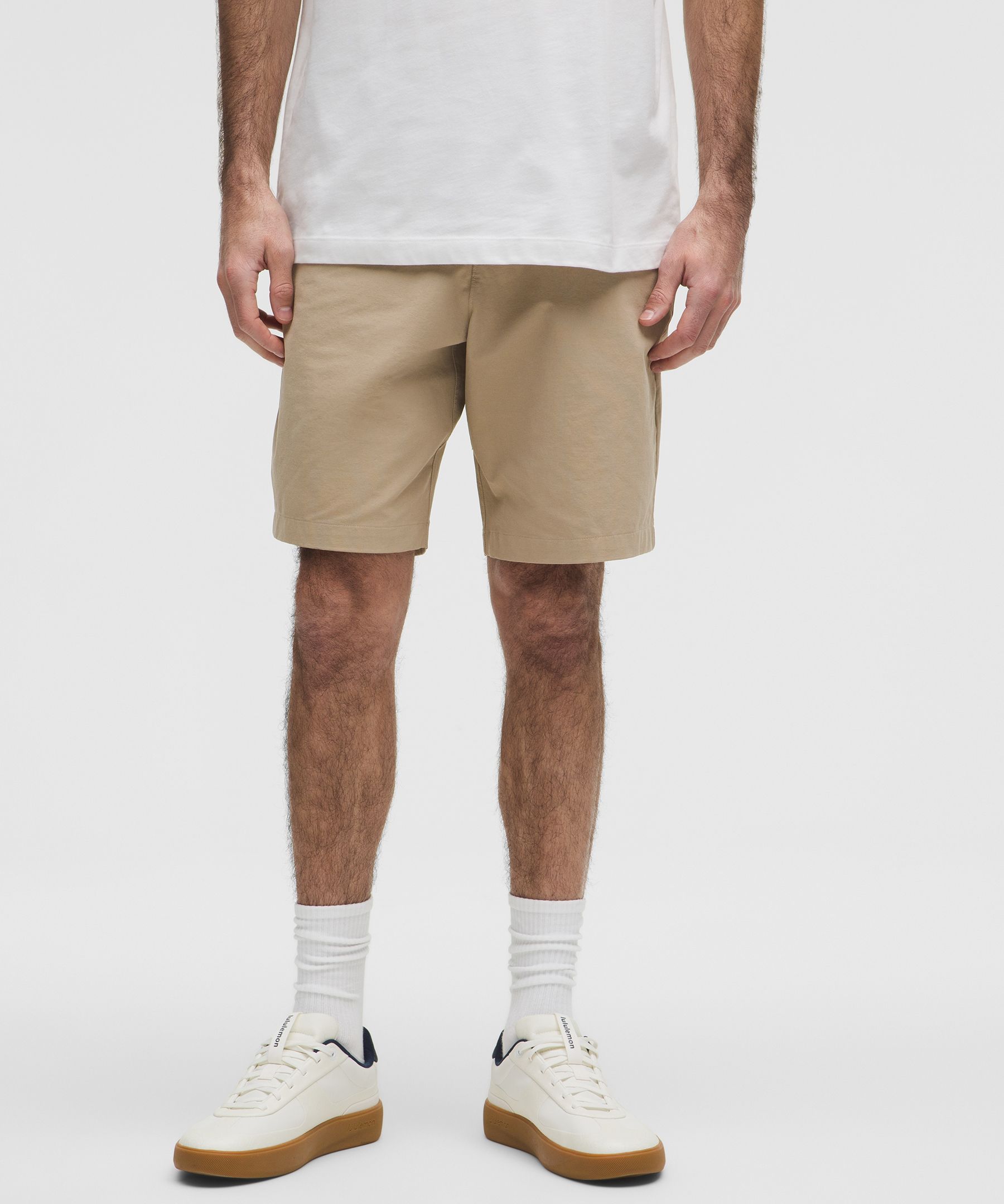 Shop Lululemon Abc Classic-fit Short 9" Stretch Cotton Versatwill