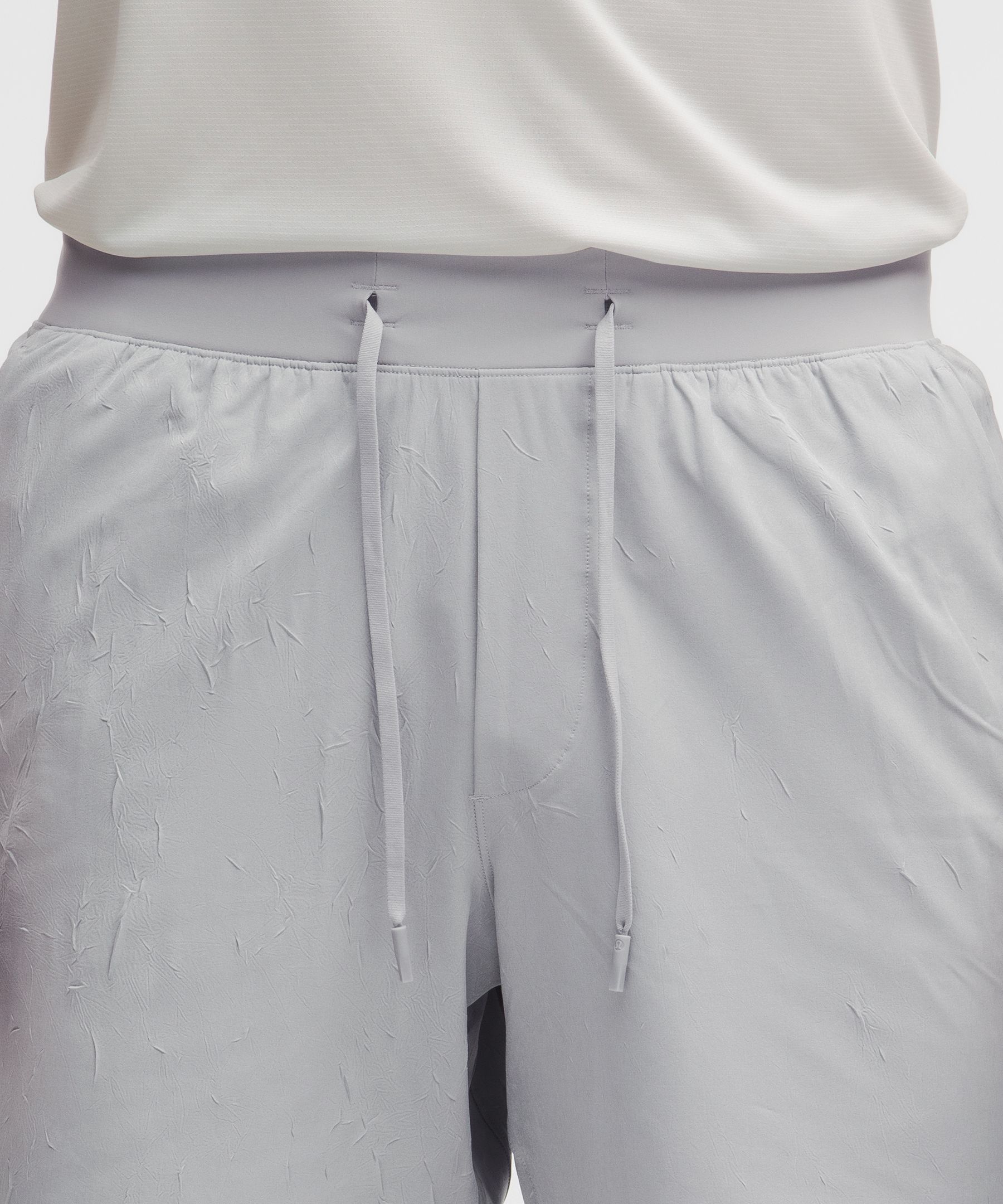 Lululemon Zeroed In Linerless Crinkle Texture Short 7" In Gray