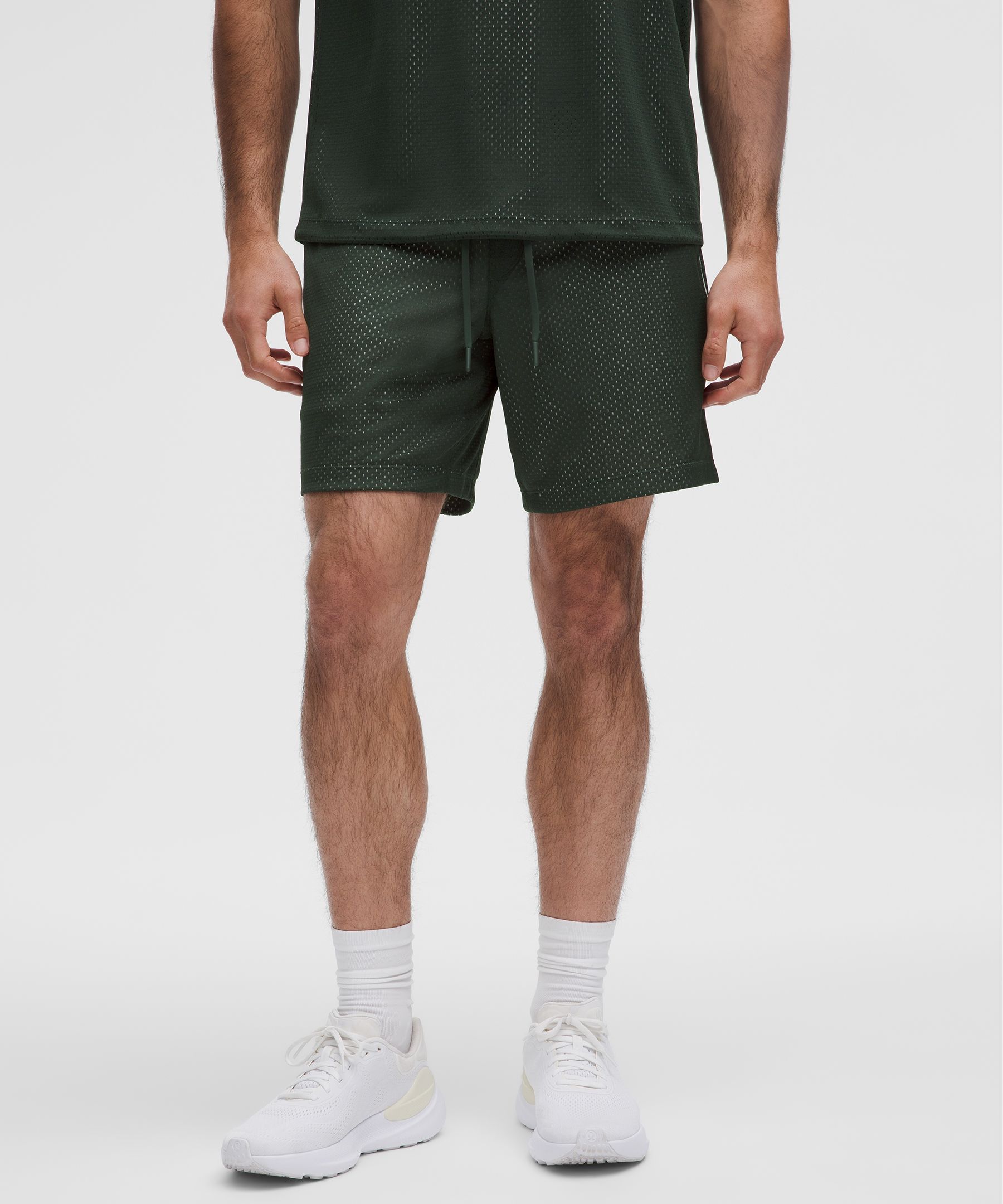 lululemon – Men's Double-Layered Linerless Shorts – 7" – Color Green – Size 6