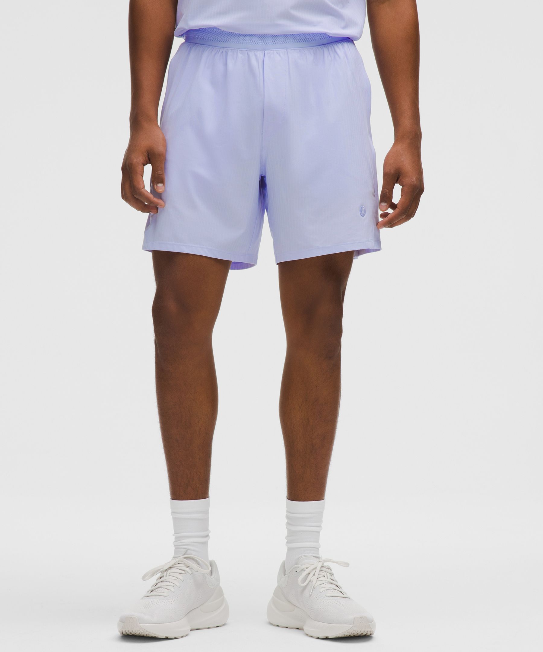 Lululemon Striped Mesh Tennis Short 7"