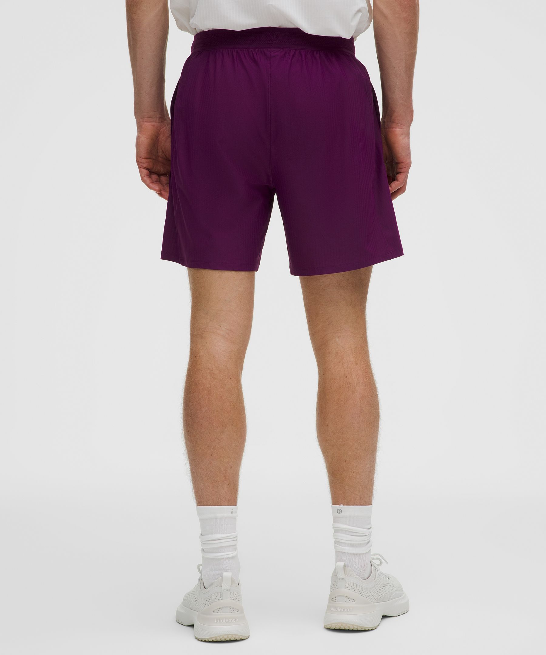 Striped Mesh Tennis Short 7"