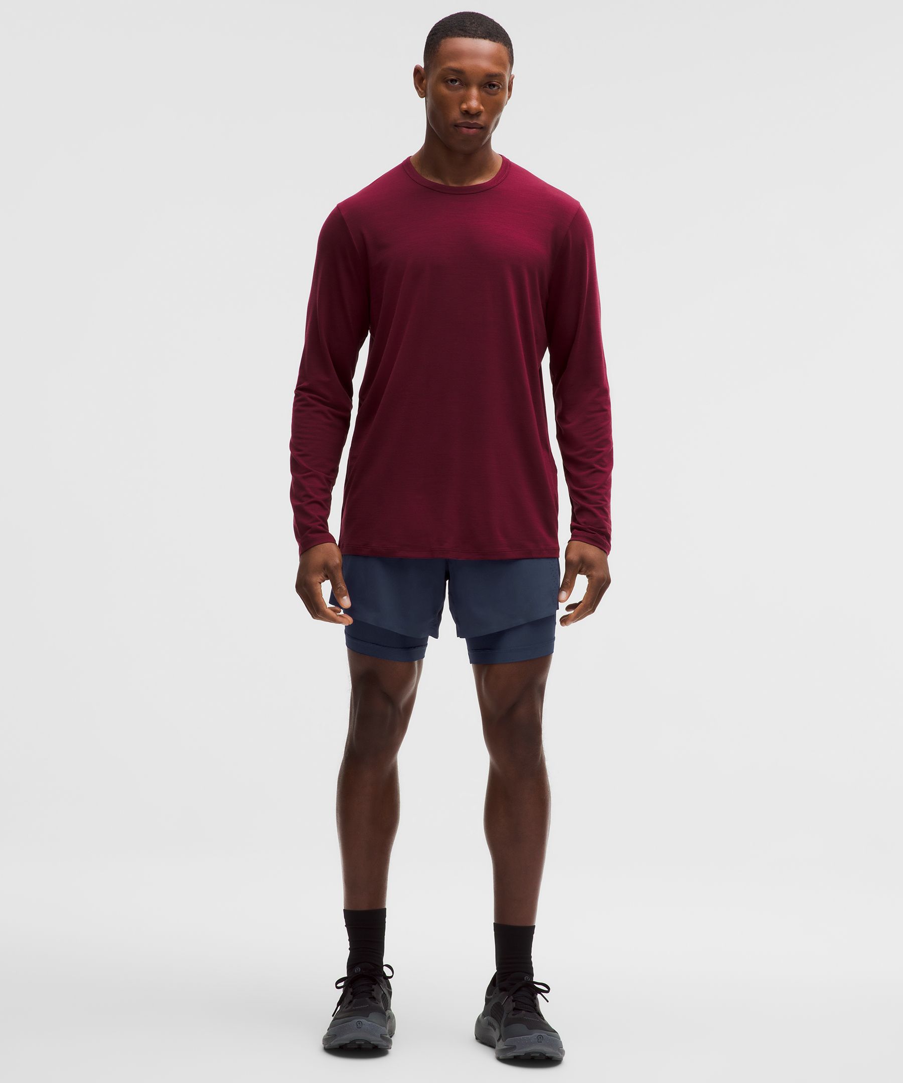 Perforated Lined Running Short 5"