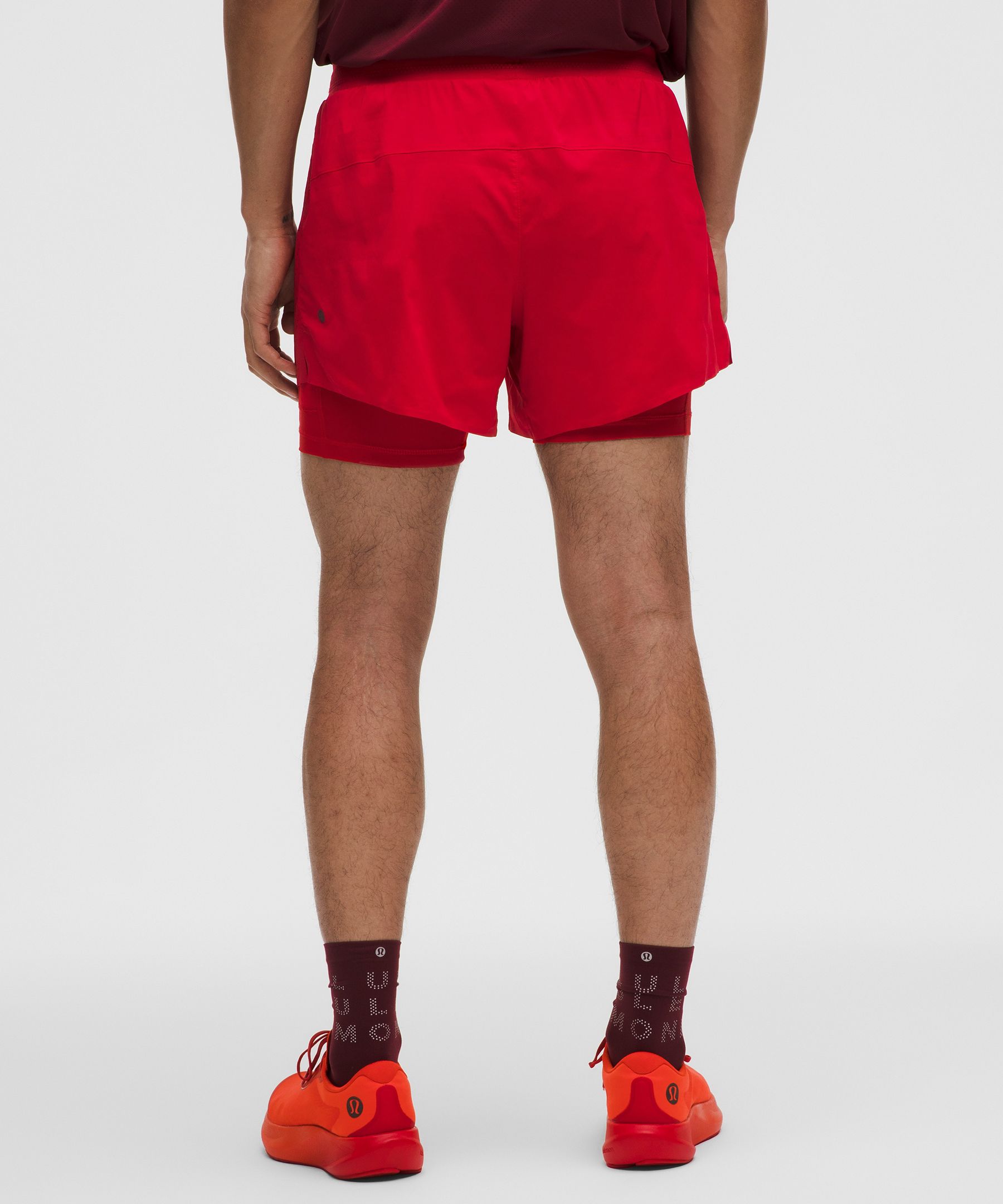 Perforated Lined Running Short 5"