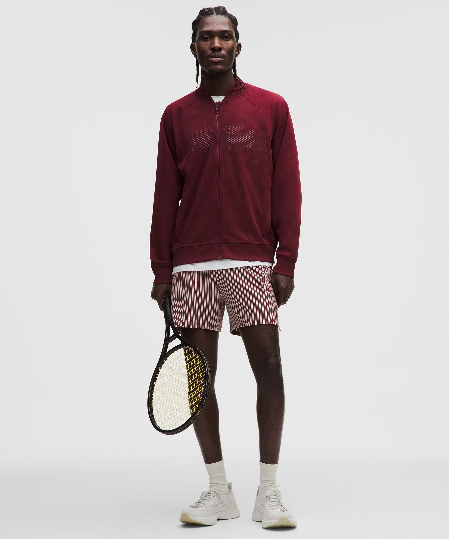 Mesh-Panelled Tennis Short 5"