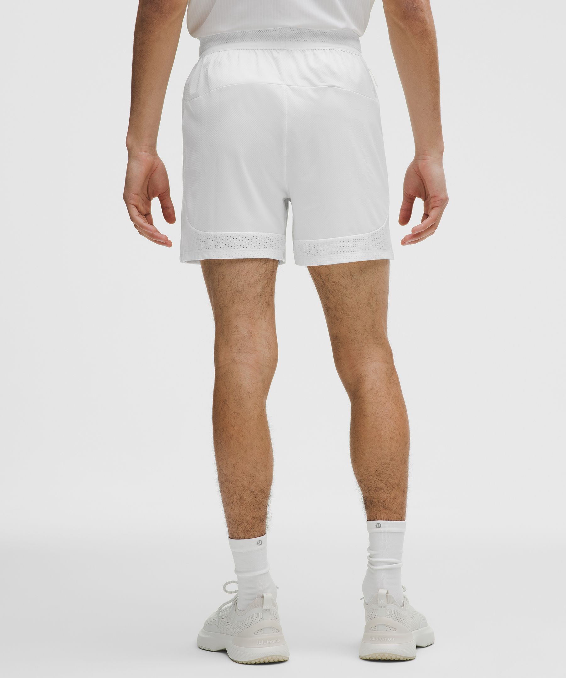 Mesh-Panelled Tennis Short 5"