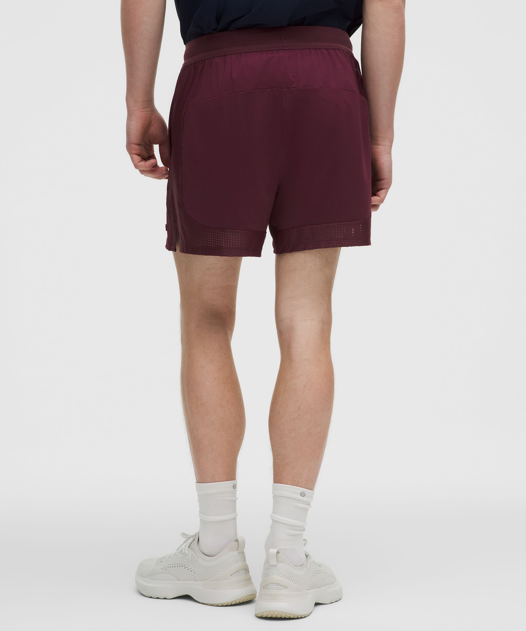 Mesh-Panelled Tennis Short 5"
