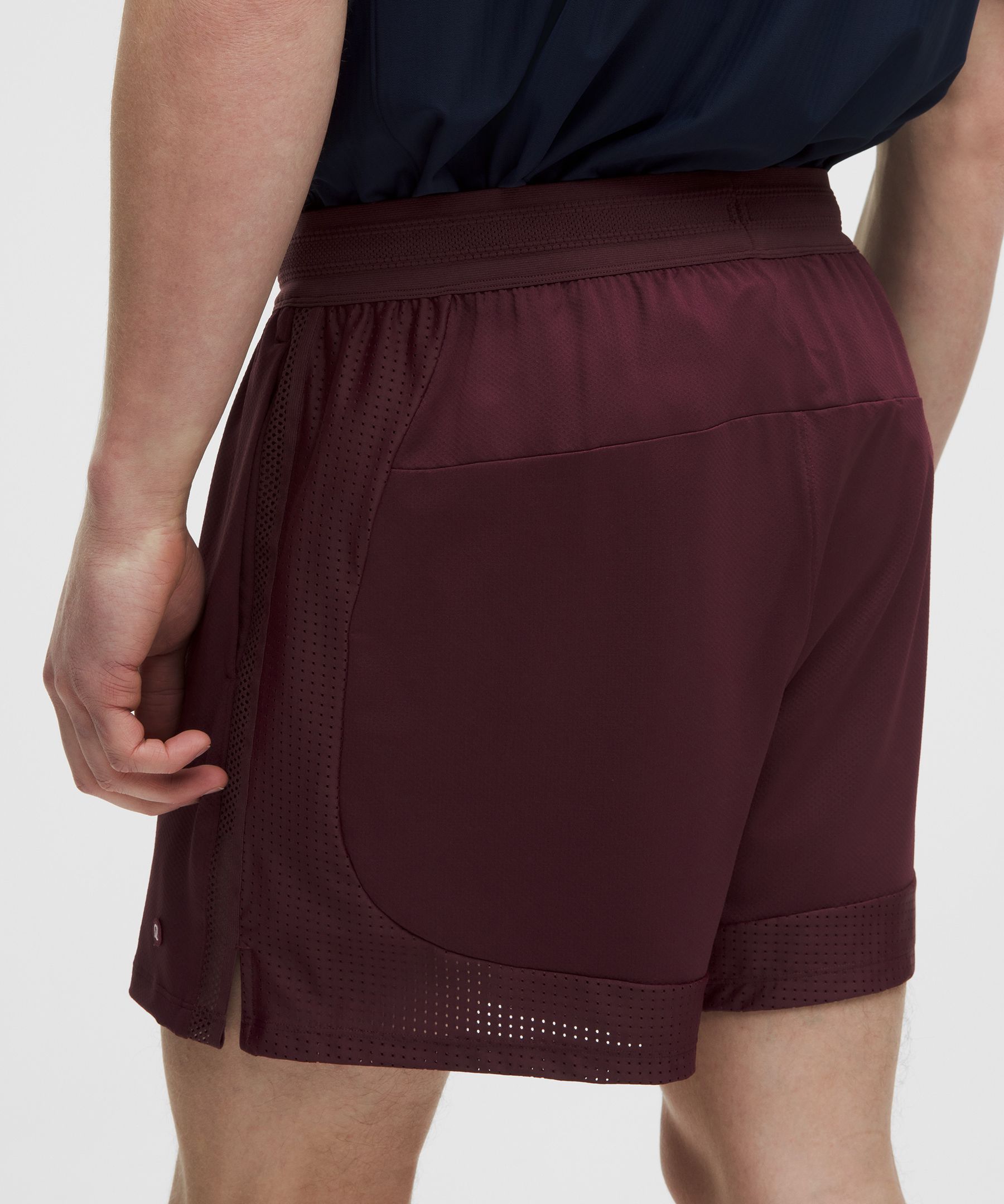 Mesh-Panelled Tennis Short 5"