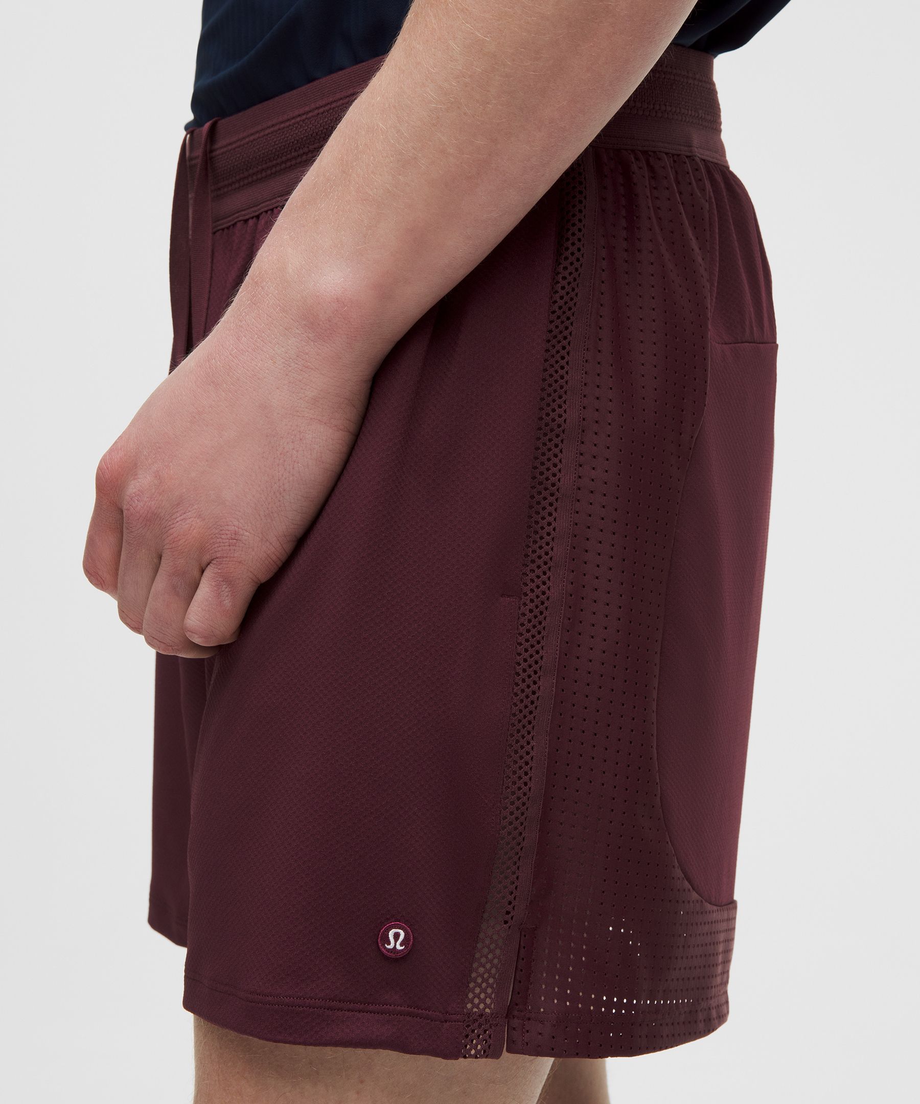Mesh-Panelled Tennis Short 5"