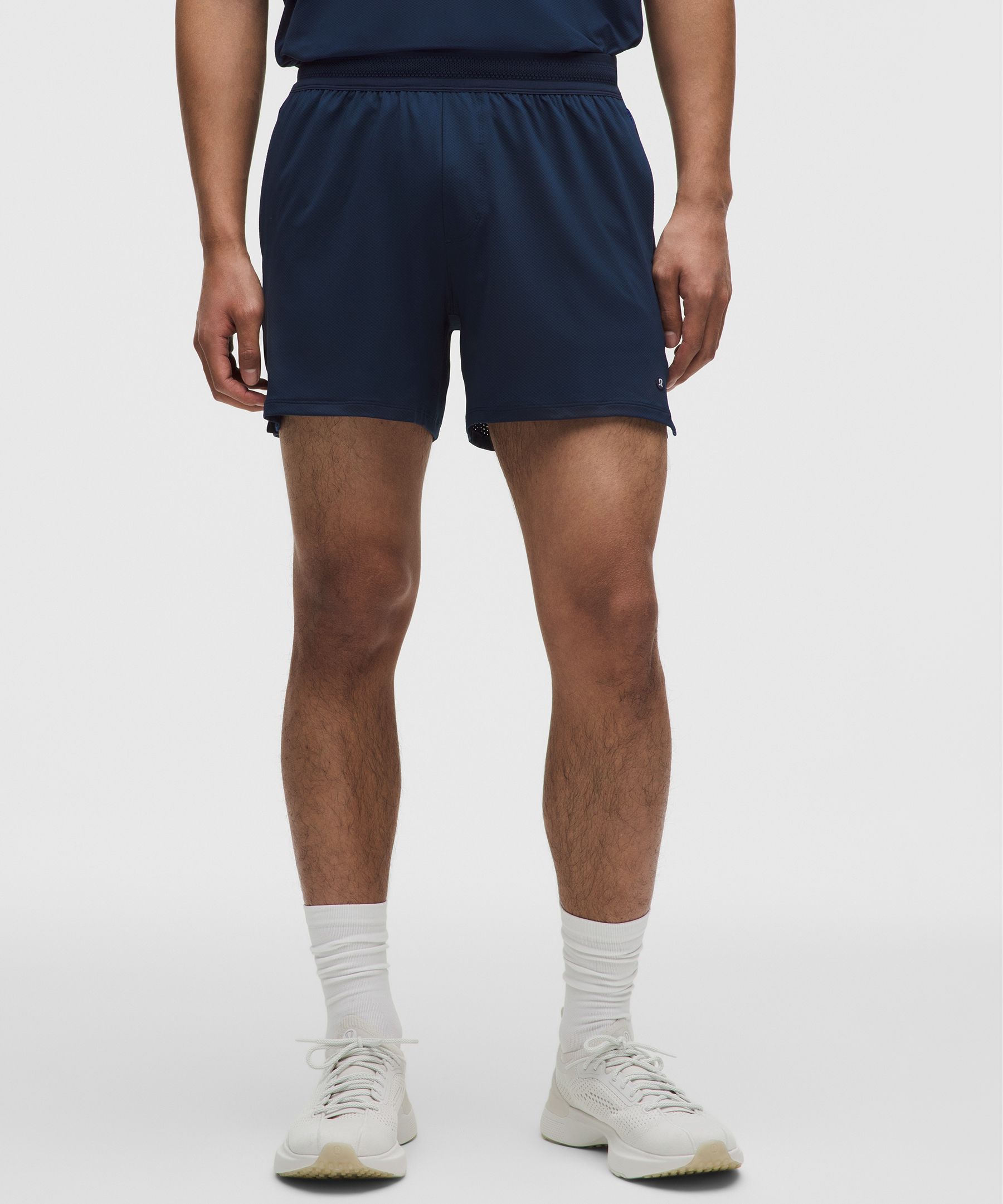 Short de tennis &agrave; empi&egrave;cements en maille 13 cm