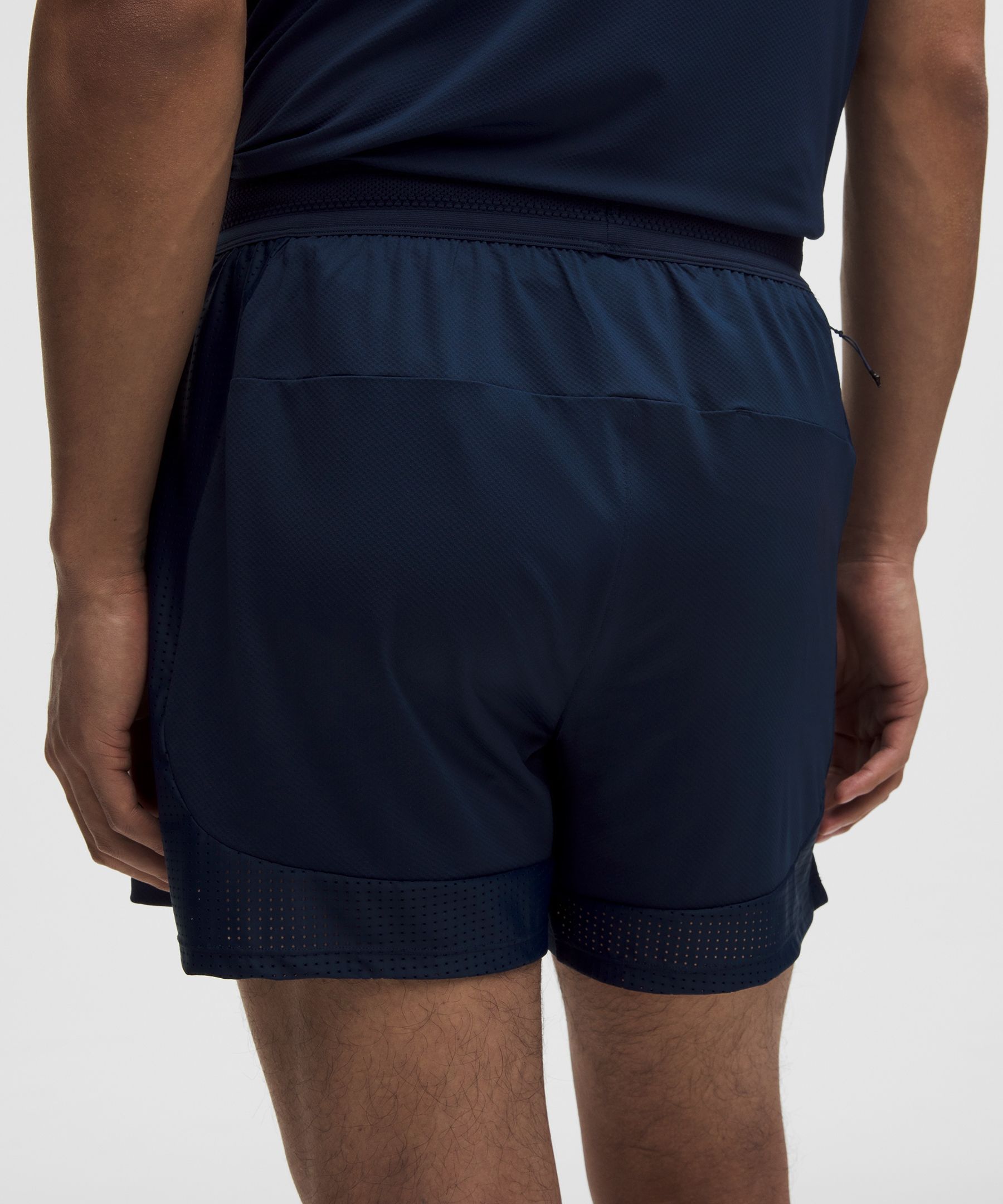 Short de tennis &agrave; empi&egrave;cements en maille 13 cm