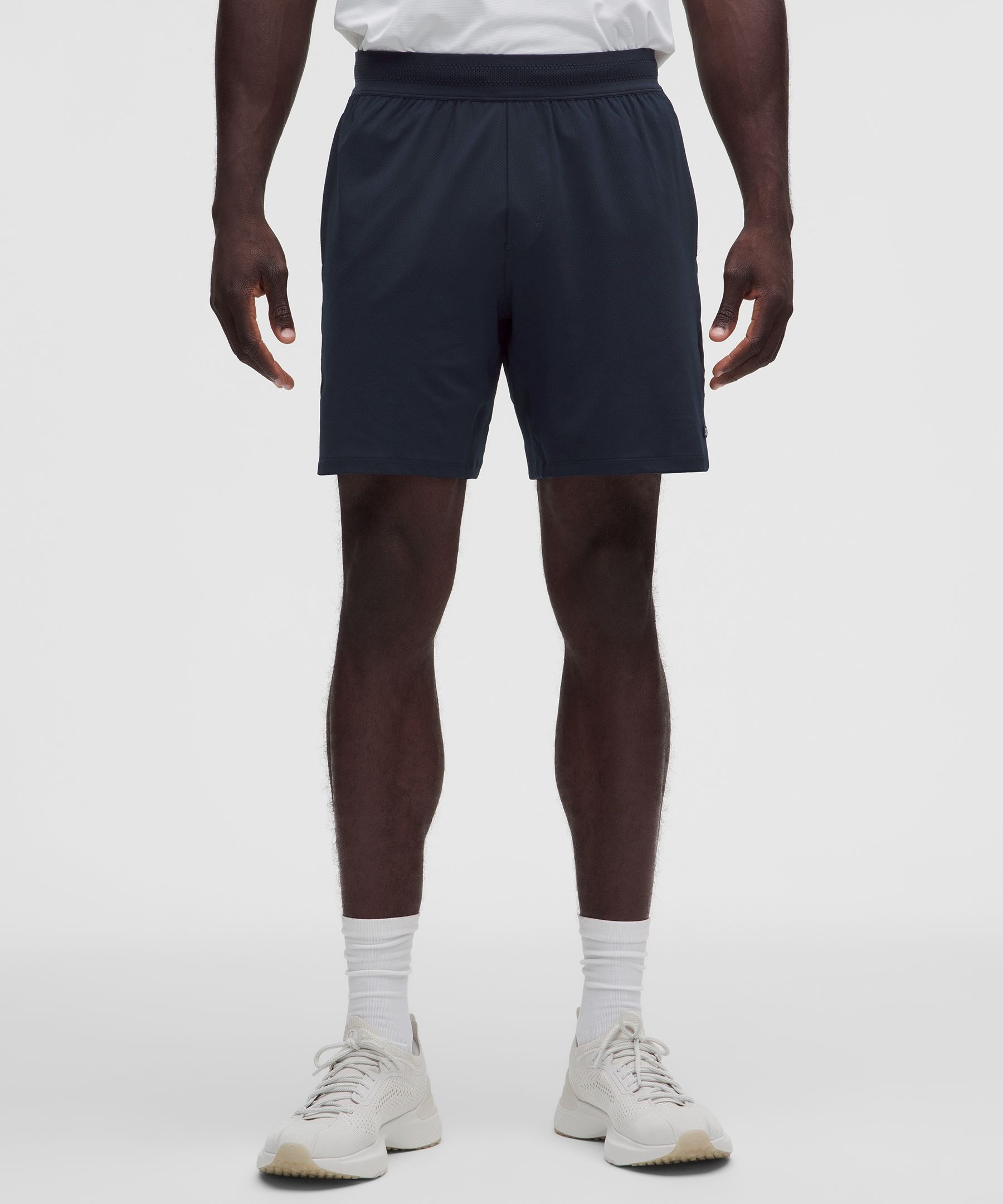 Mesh-Panelled Tennis Short 7"