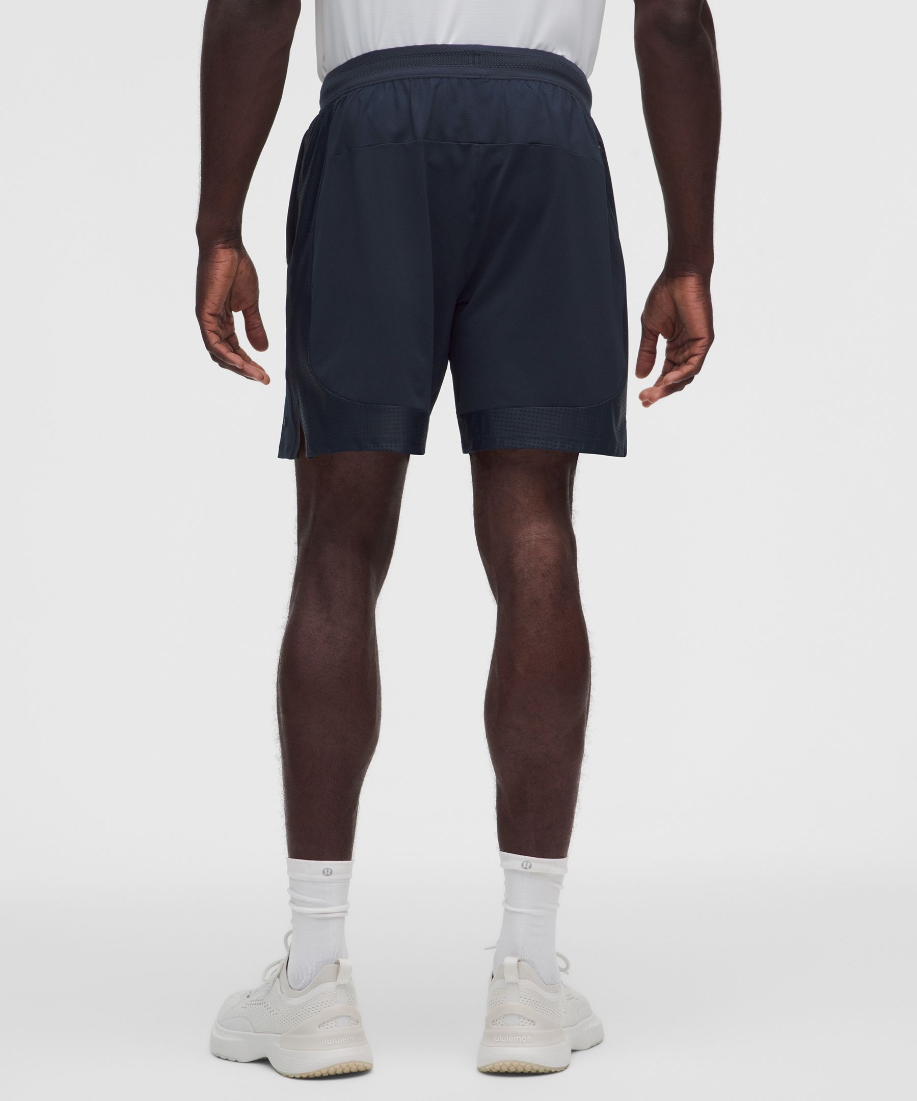 Mesh-Panelled Tennis Short 7"