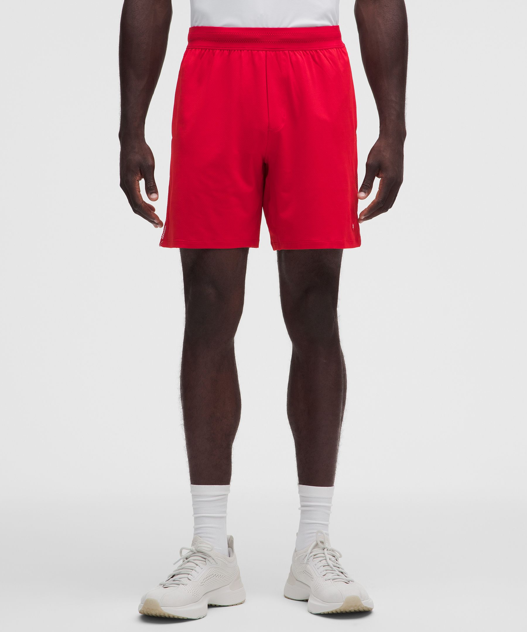 Mesh-Panelled Tennis Short 7"