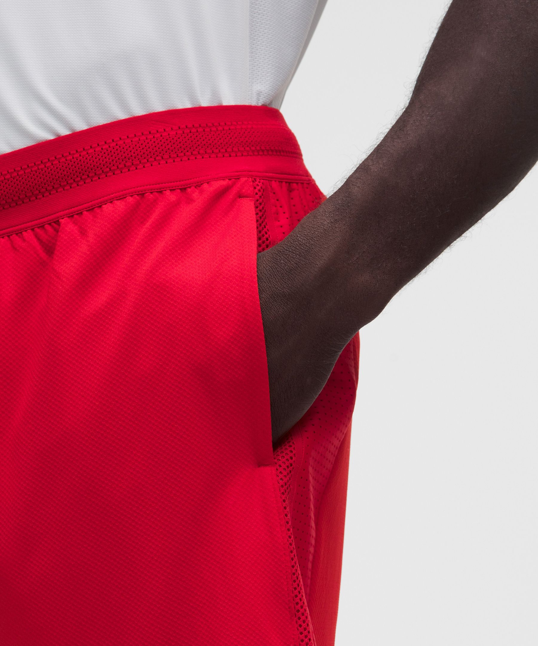 Pantalones cortos con paneles de malla para tenis, 18&nbsp;cm