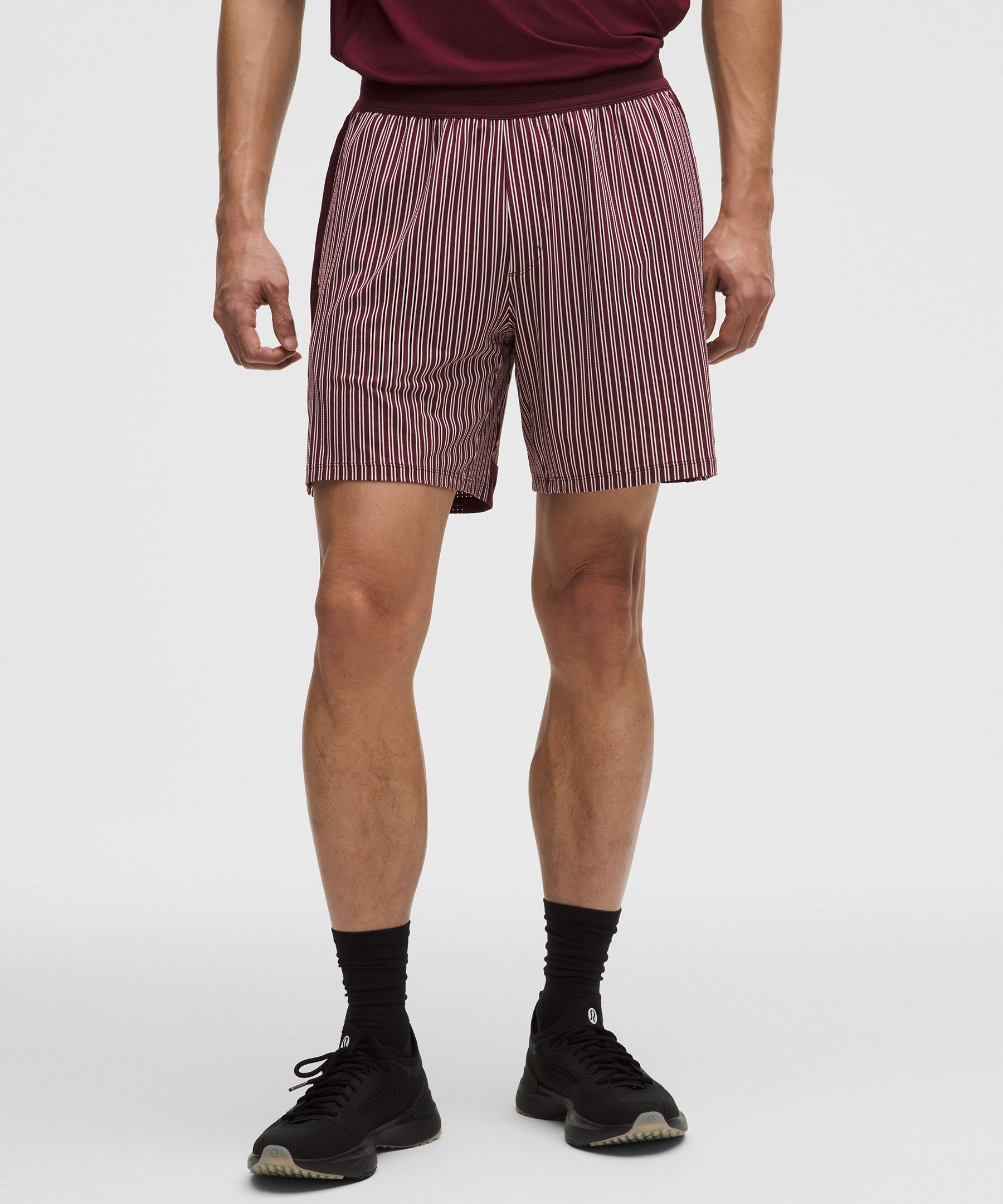 Mesh-Panelled Tennis Short 7"