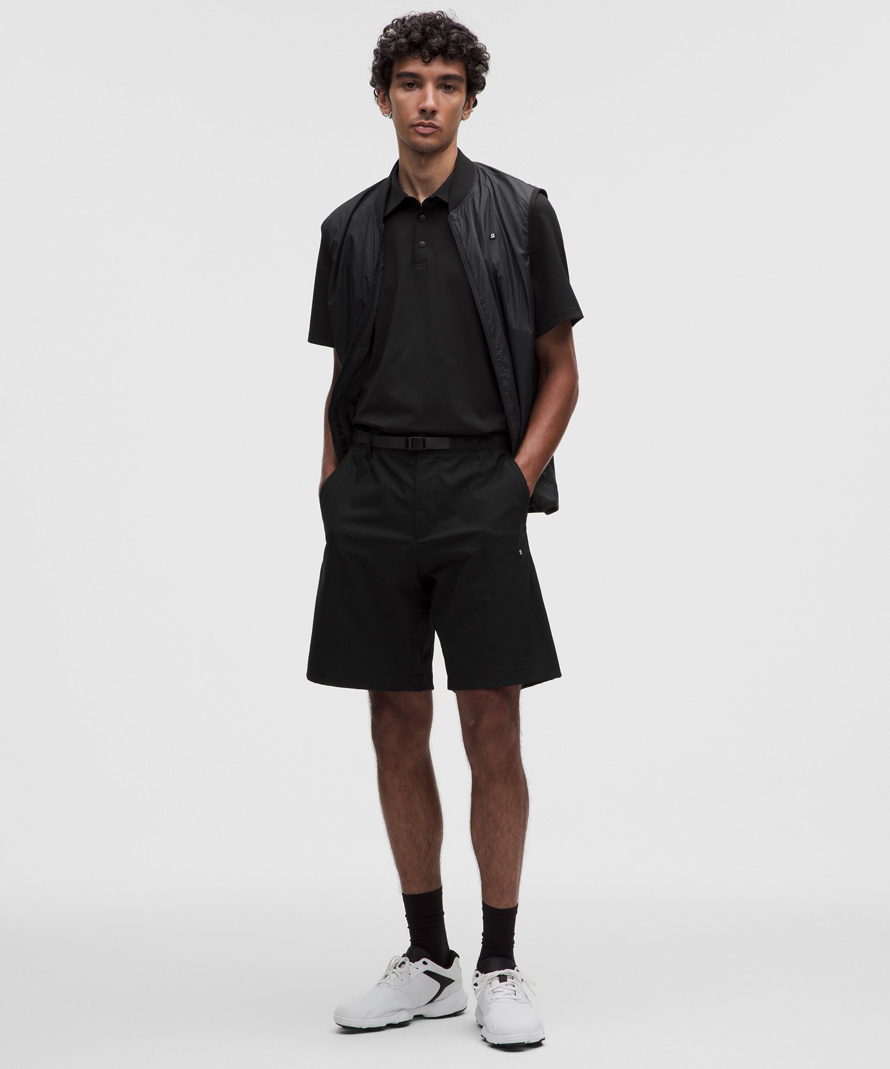 Stretch Twill Relaxed-Fit Golf Short 9"
