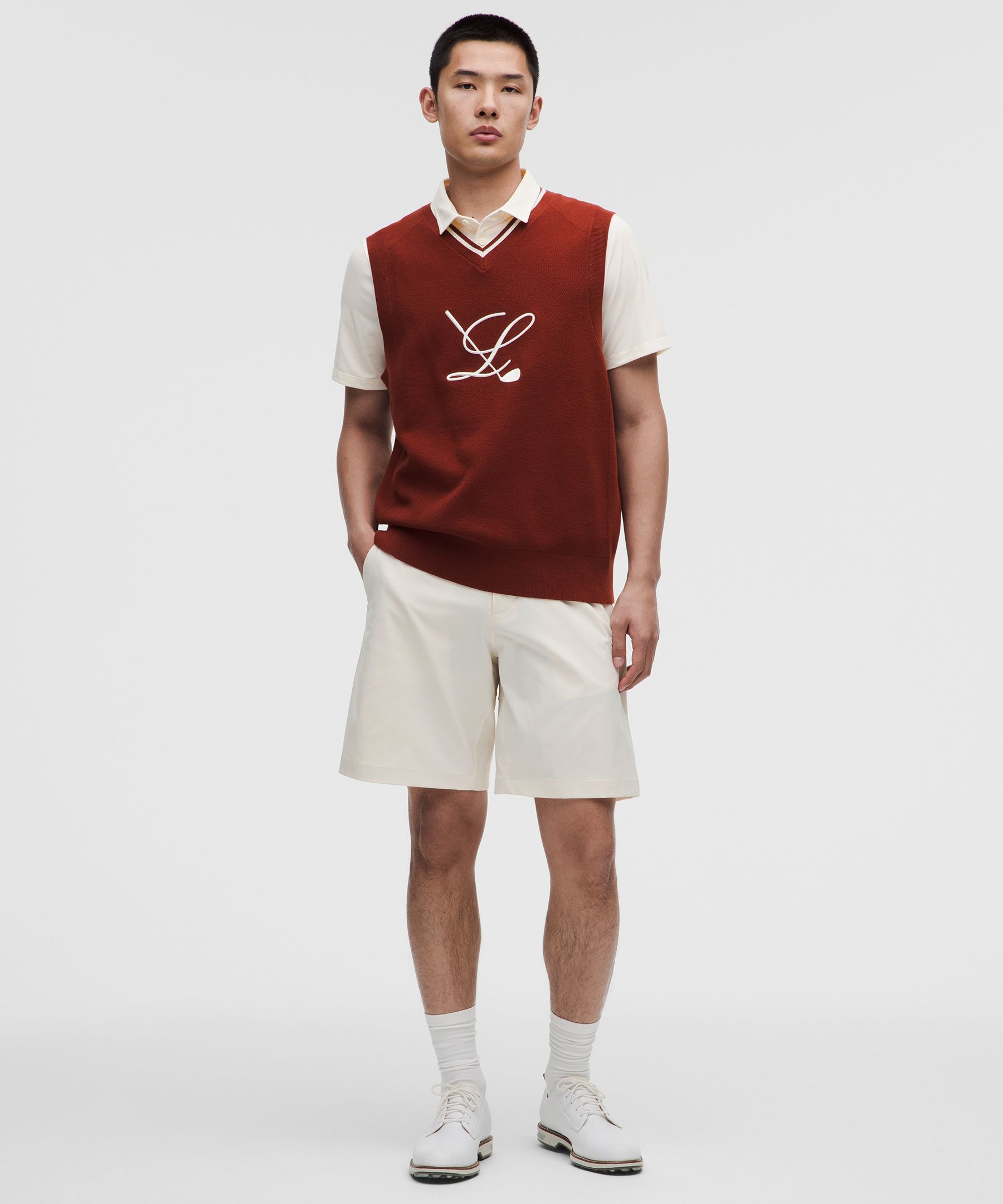 Stretch Twill Relaxed-Fit Golf Short 9"