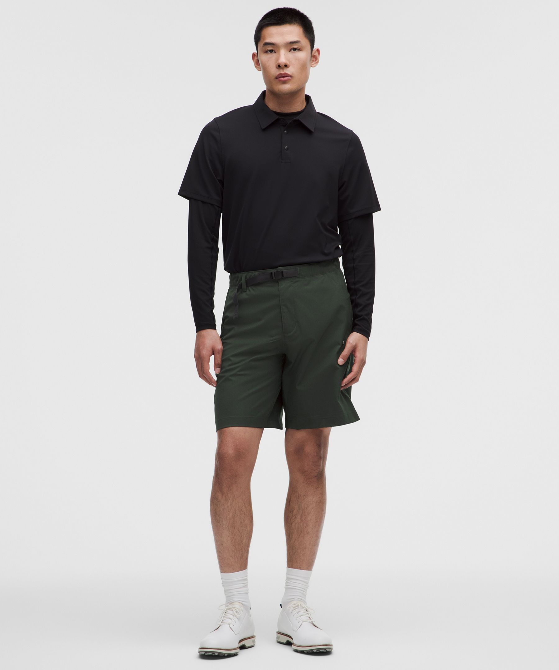 Stretch Twill Relaxed-Fit Golf Short 9"