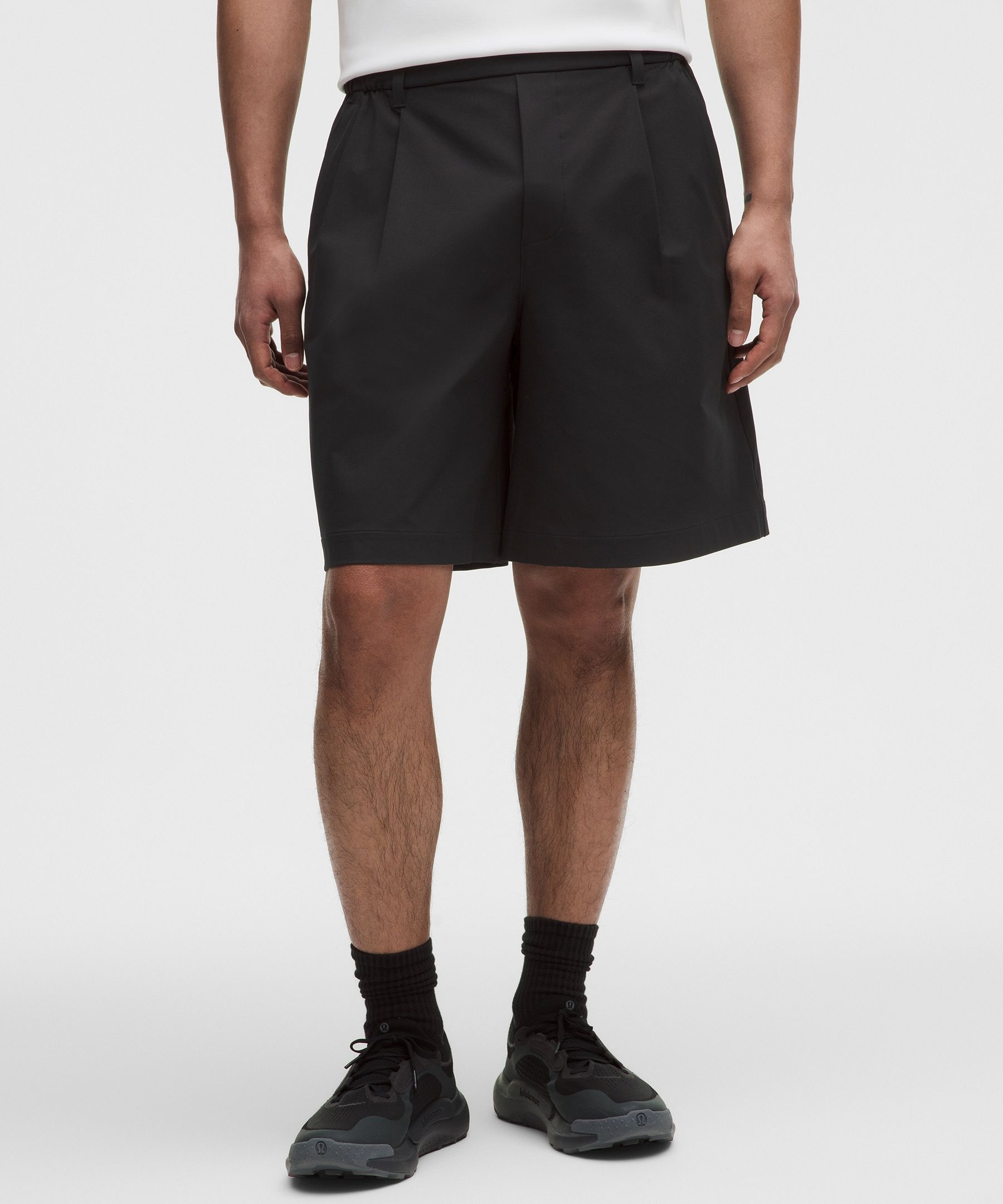 Stretch Swift Pull-On Pleated Short 9"