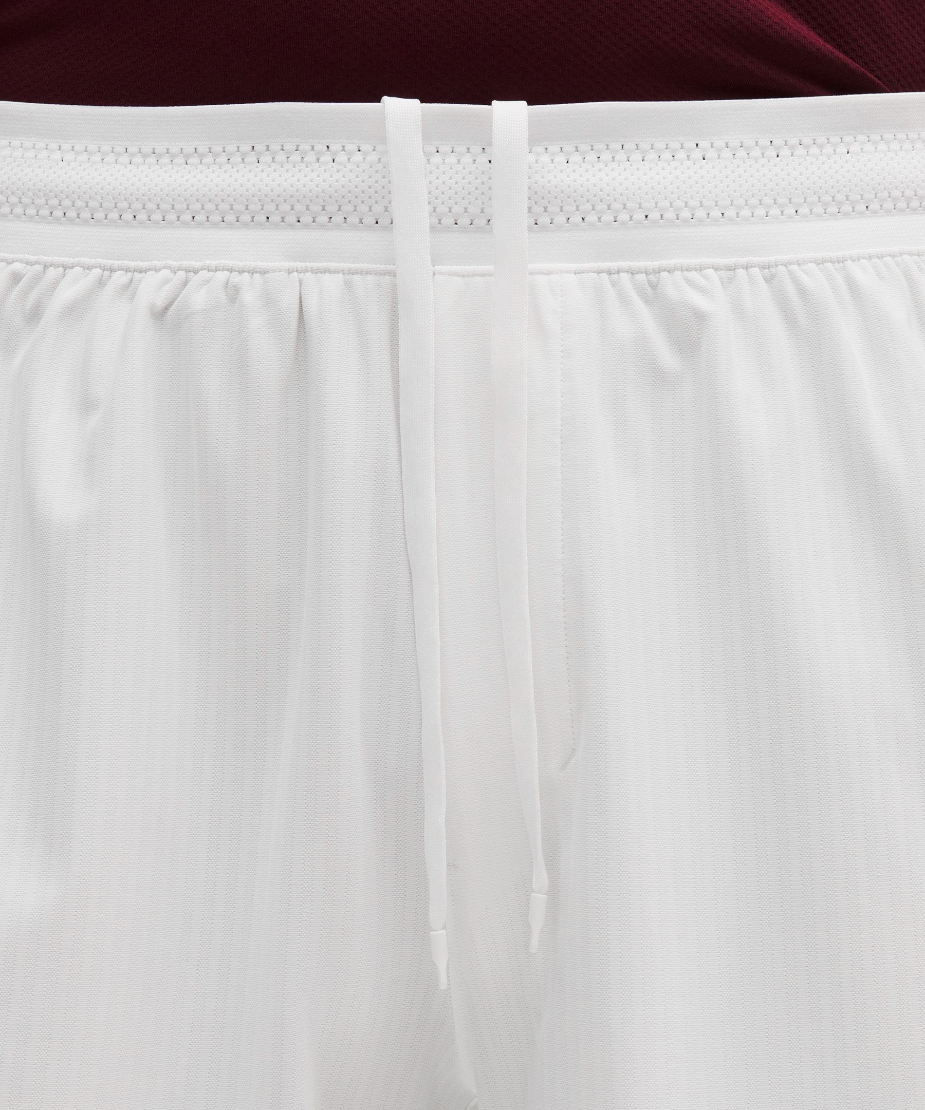 Striped Mesh Tennis Short 5"