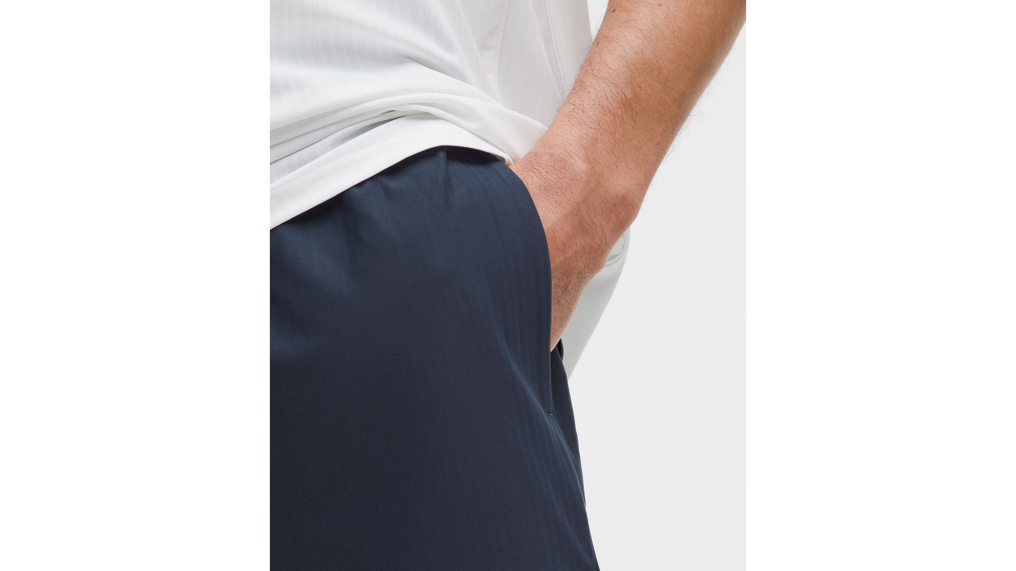 Striped Mesh Tennis Short 5"