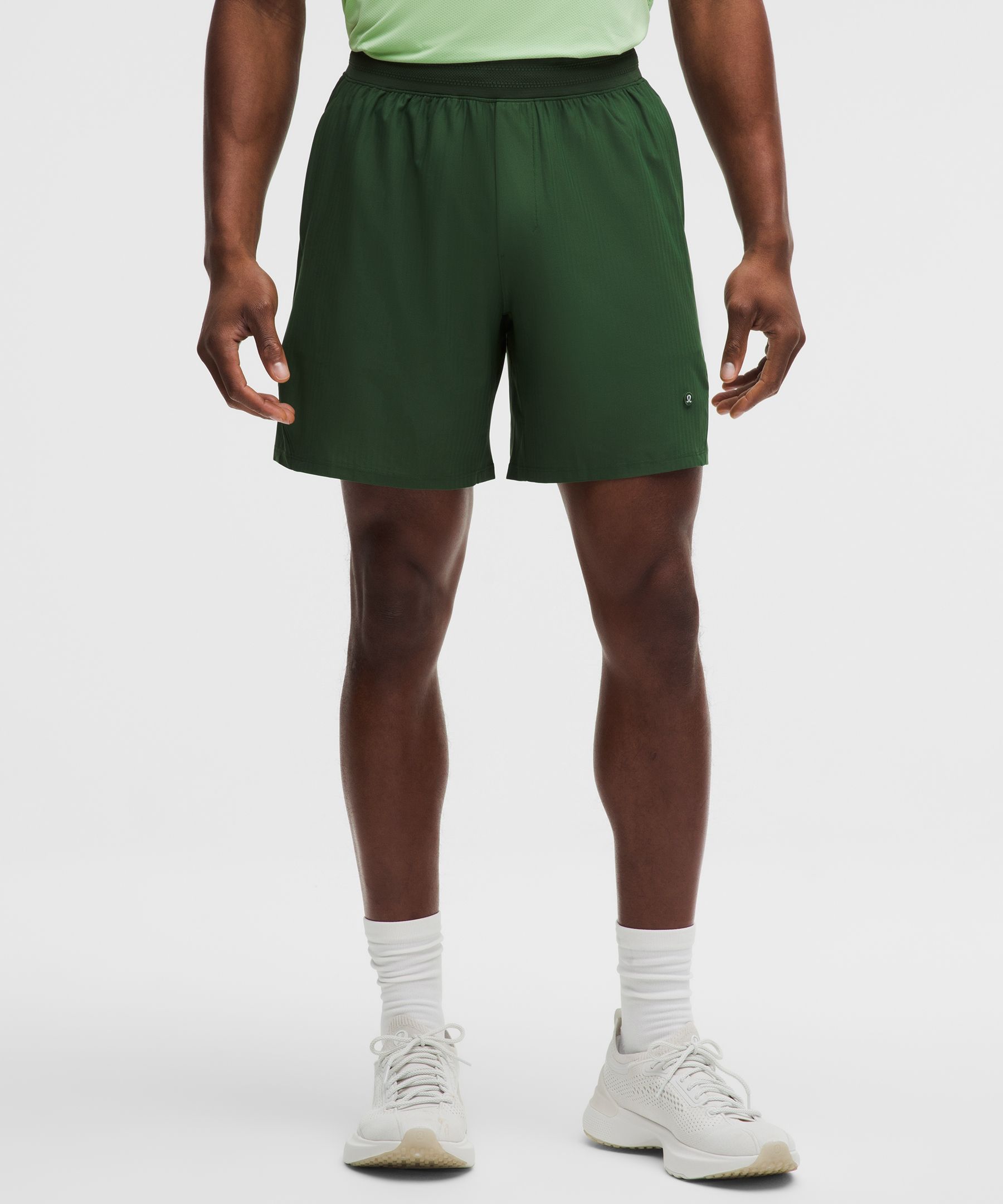 Striped Mesh Tennis Short 7"