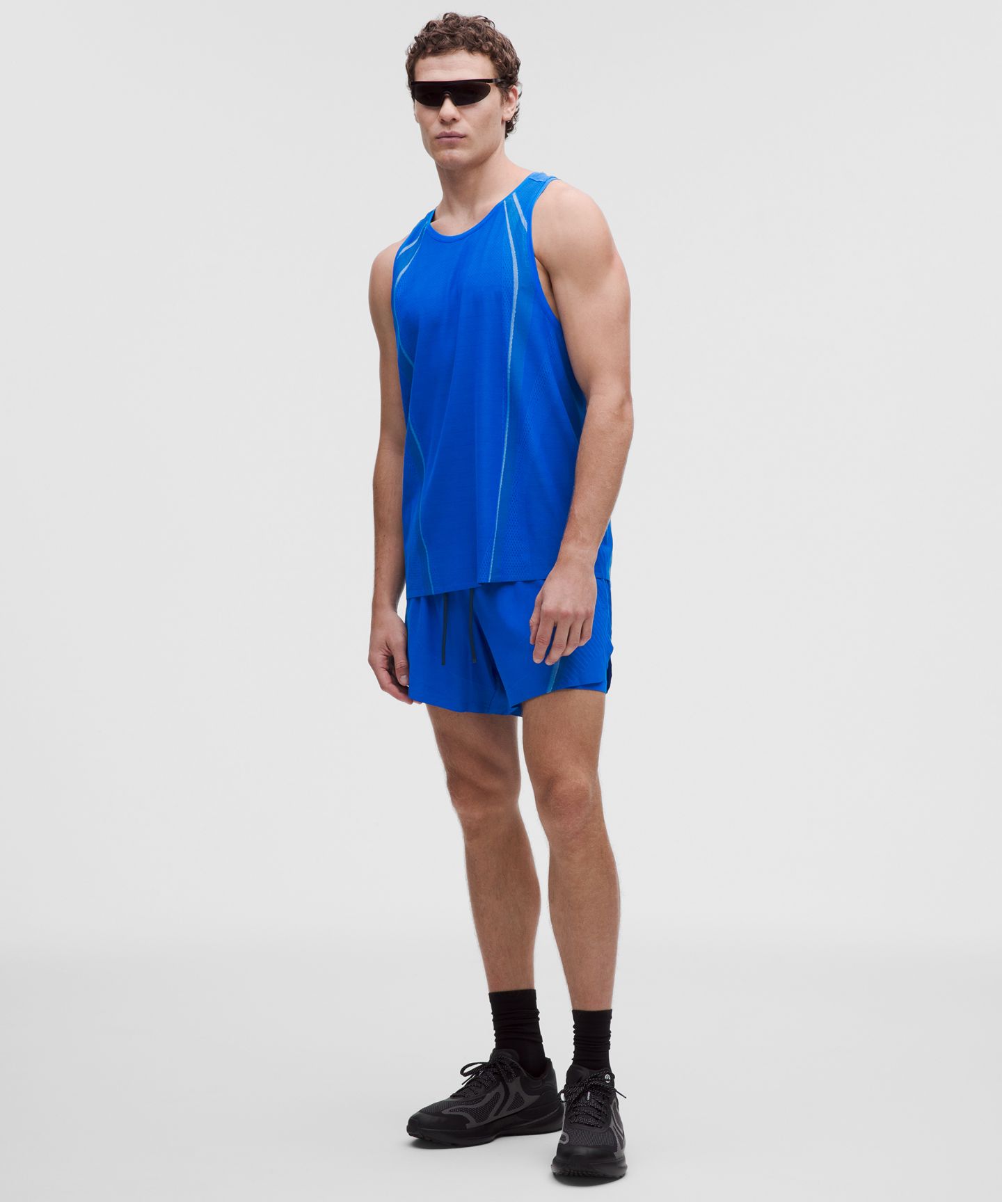 Мужские шорты для бега Lululemon Fast and Free Airflow, цвет: Кобальтовый / Синий — фото 1